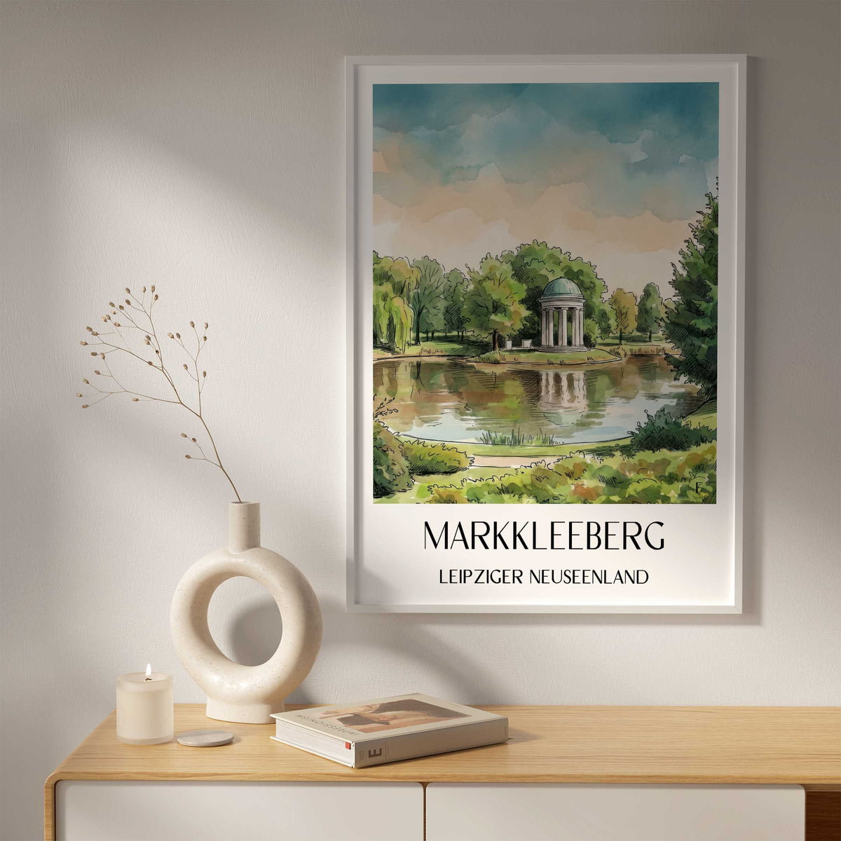 markkleeberg-leipziger-neuseenland-deutschland-poster-aquarell