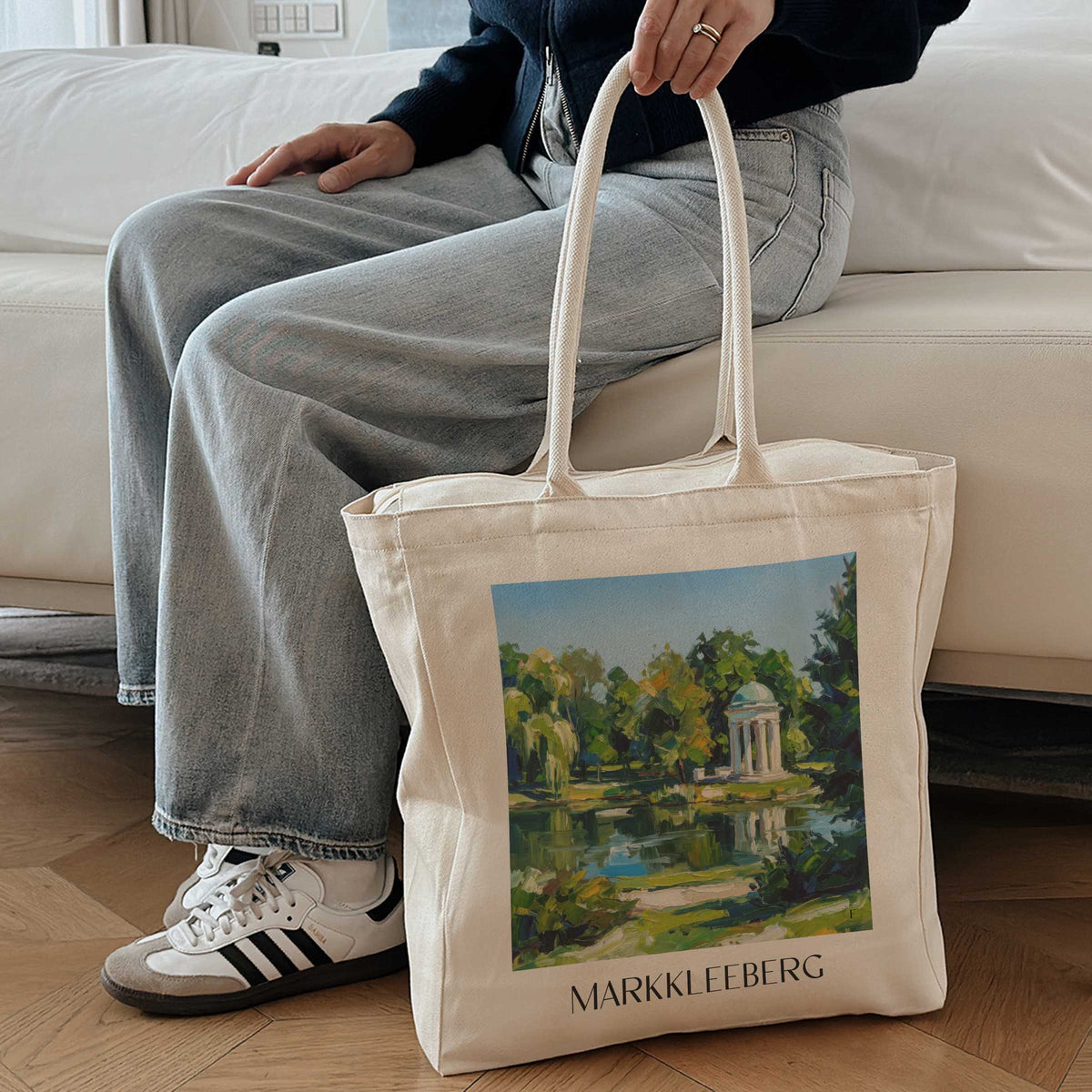 markkleeberg-leipziger-neuseenland-deutschland-einkaufstasche-oil-painting-oelgemaelde