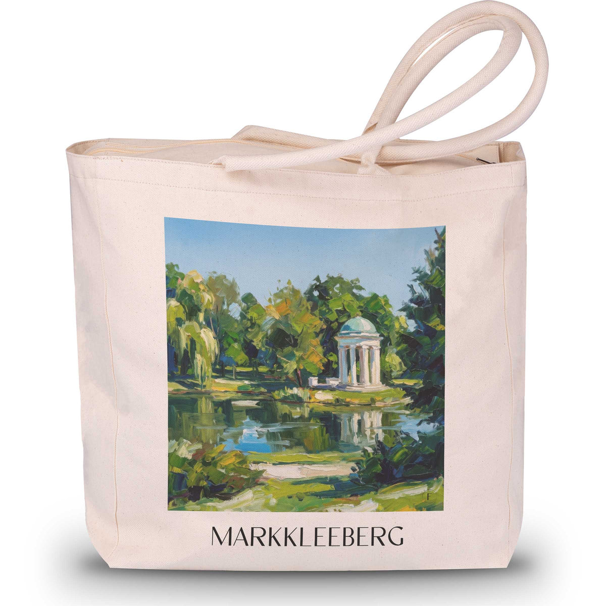 Markkleeberg Shopping Tasche - Leipziger Neuseenland - Deutschland Tote Bag - Einkaufstasche im Ölgemälde Stil - favplace
