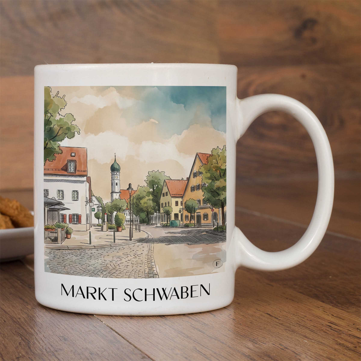 markt-schwaben-bayern-deutschland-kaffeebecher-aquarell