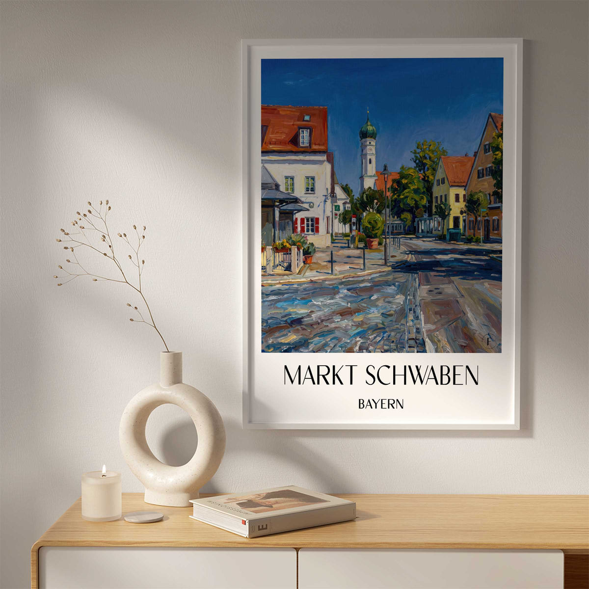 markt-schwaben-bayern-deutschland-poster-oil-painting-oelgemaelde