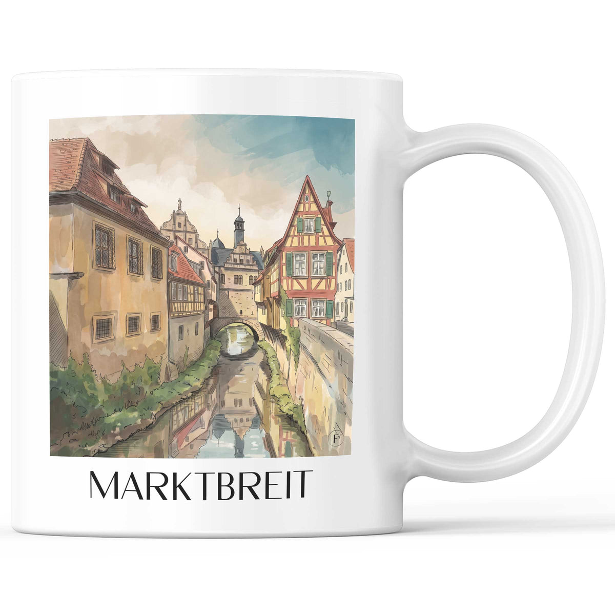 marktbreit-mainfranken-deutschland-kaffeebecher-aquarell