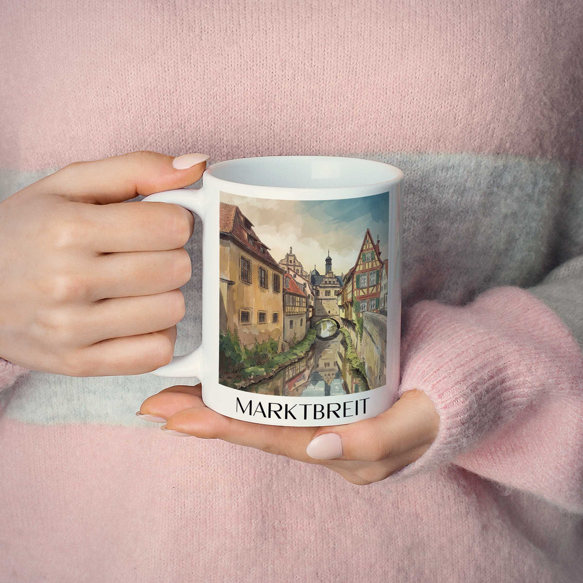 marktbreit-mainfranken-deutschland-kaffeebecher-aquarell