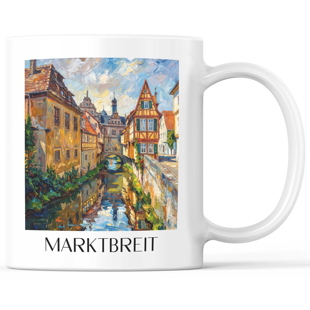 marktbreit-mainfranken-deutschland-kaffeebecher-oil-painting-oelgemaelde