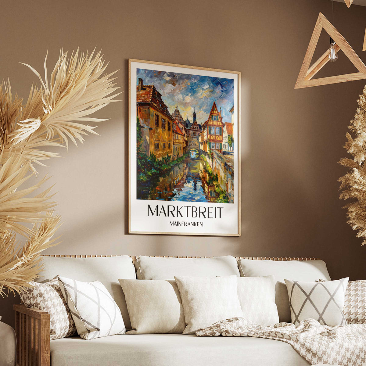 marktbreit-mainfranken-deutschland-poster-oil-painting-oelgemaelde