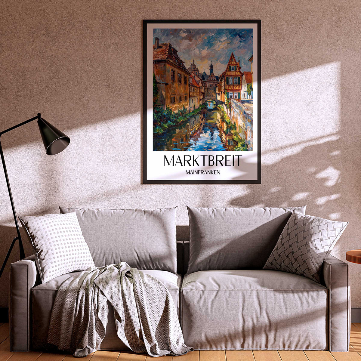 marktbreit-mainfranken-deutschland-poster-oil-painting-oelgemaelde