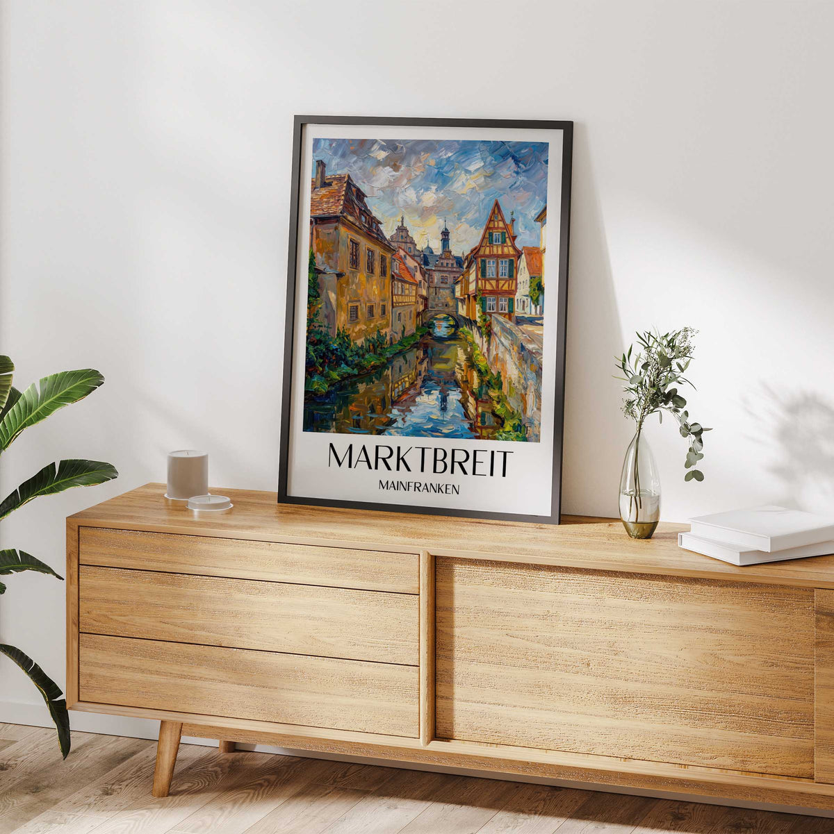 marktbreit-mainfranken-deutschland-poster-oil-painting-oelgemaelde