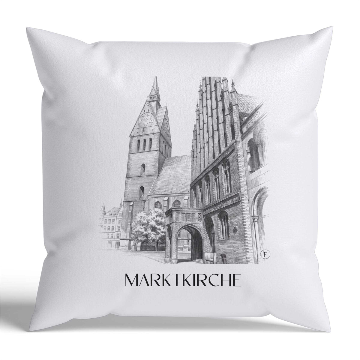 marktkirche-hannover-deutschland-kissenbezug-bleistift-zeichnung-drawing