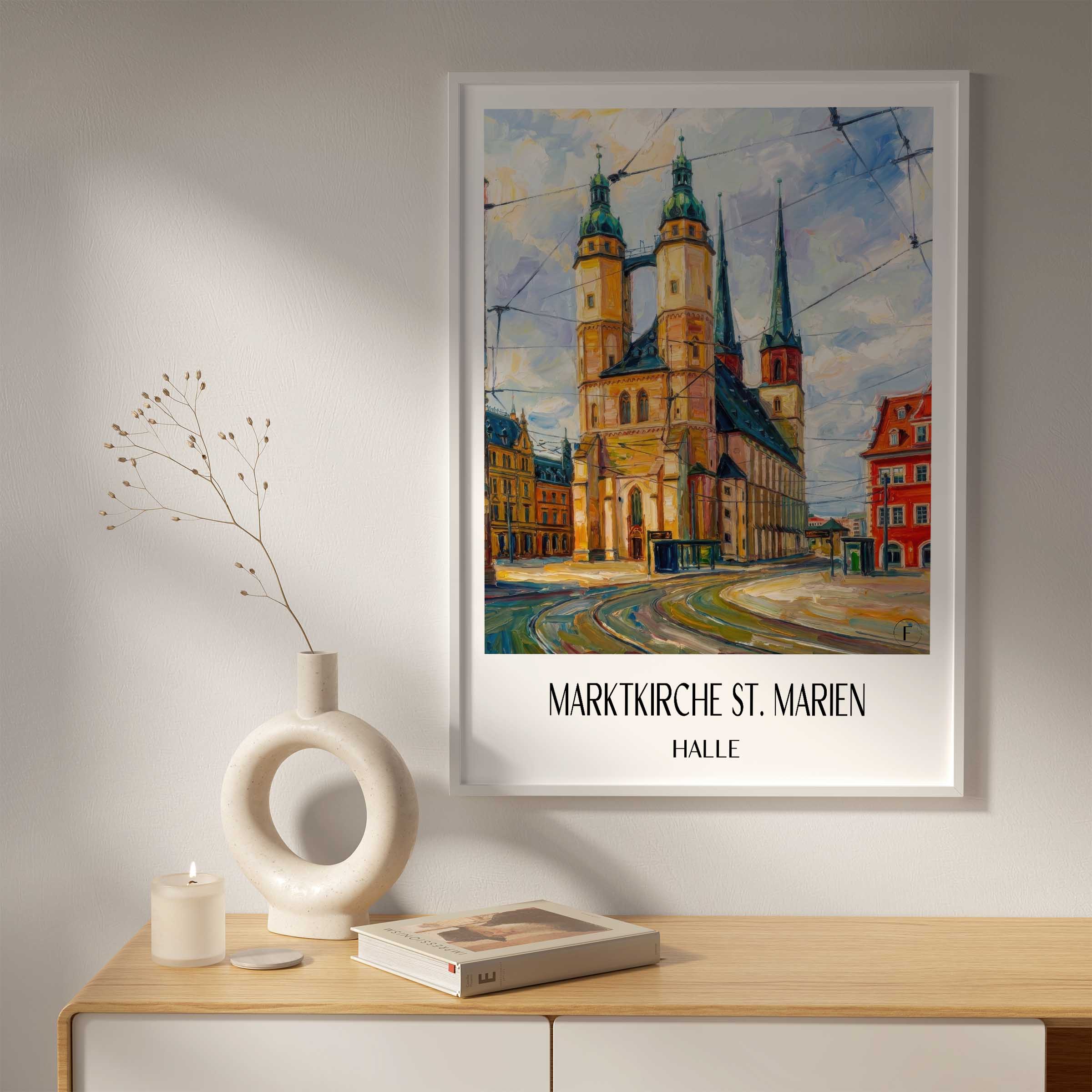 marktkirche-st.-marien-halle-deutschland-poster-oil-painting-oelgemaelde