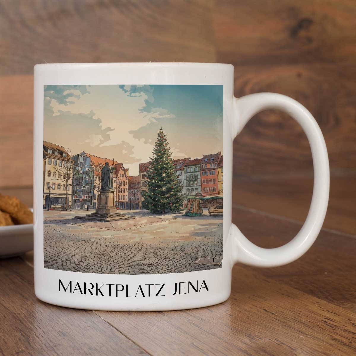 marktplatz-jena-deutschland-kaffeebecher-aquarell
