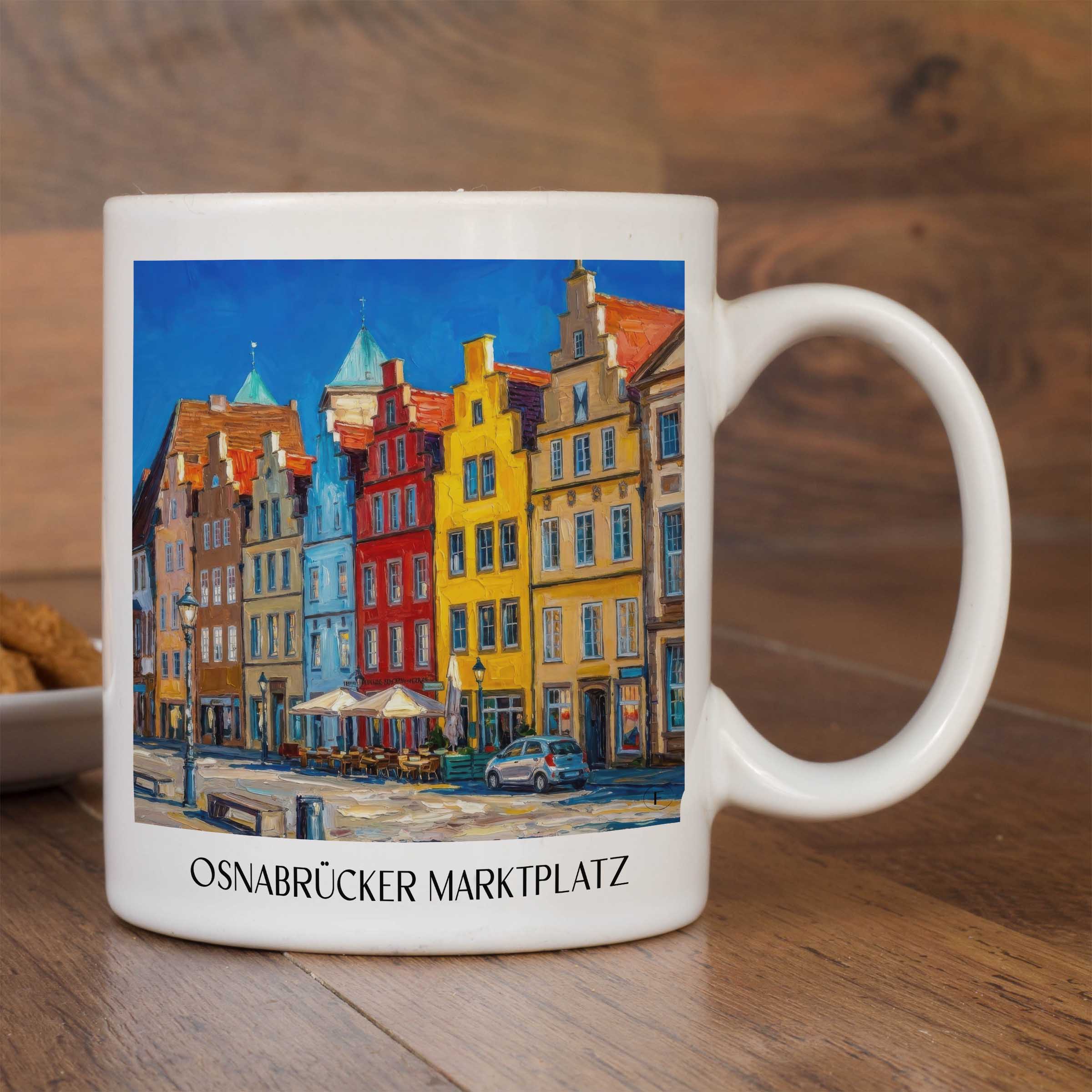 marktplatz-osnabrück-deutschland-kaffeebecher-oil-painting-oelgemaelde