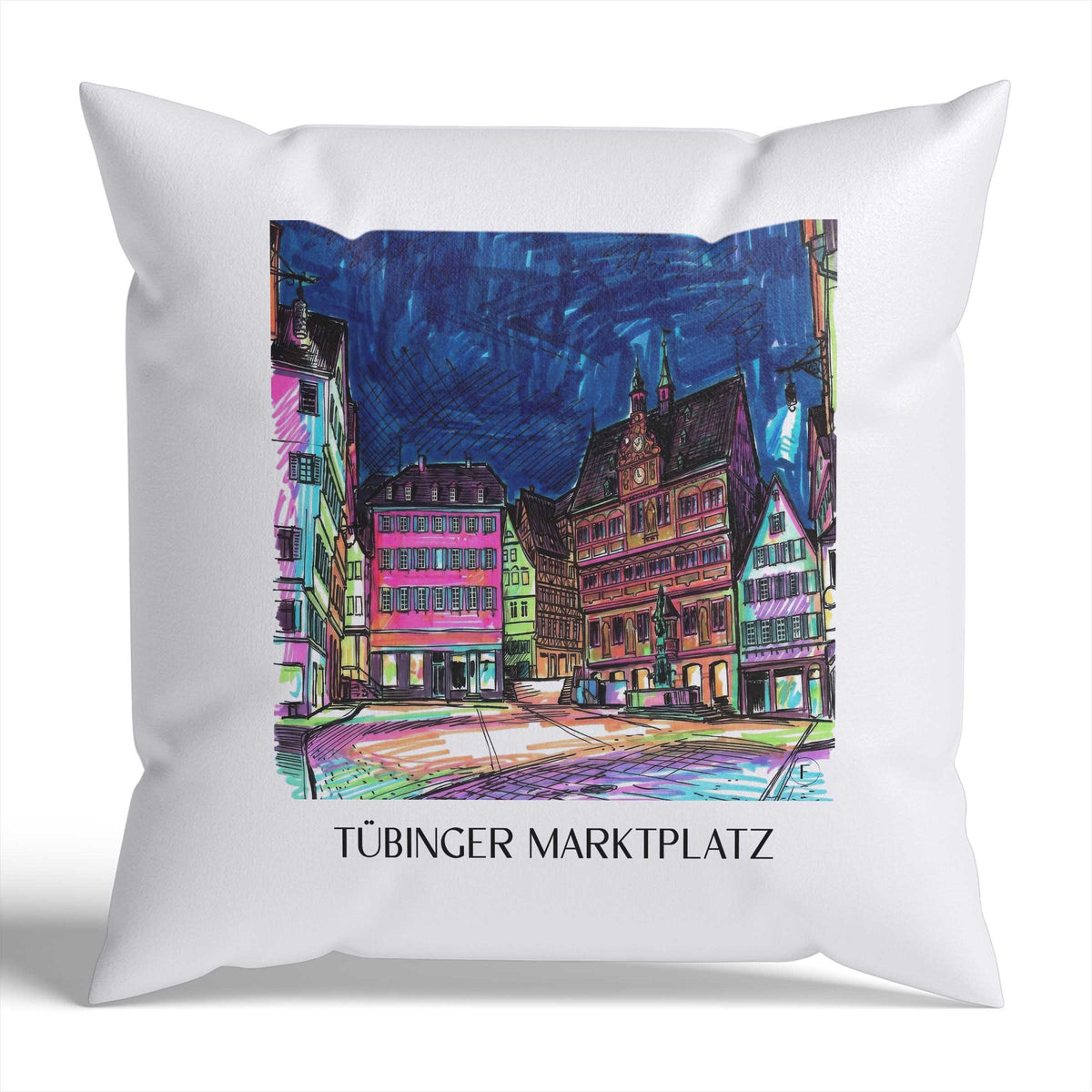 marktplatz-tübingen-deutschland-kissenbezug-graffiti