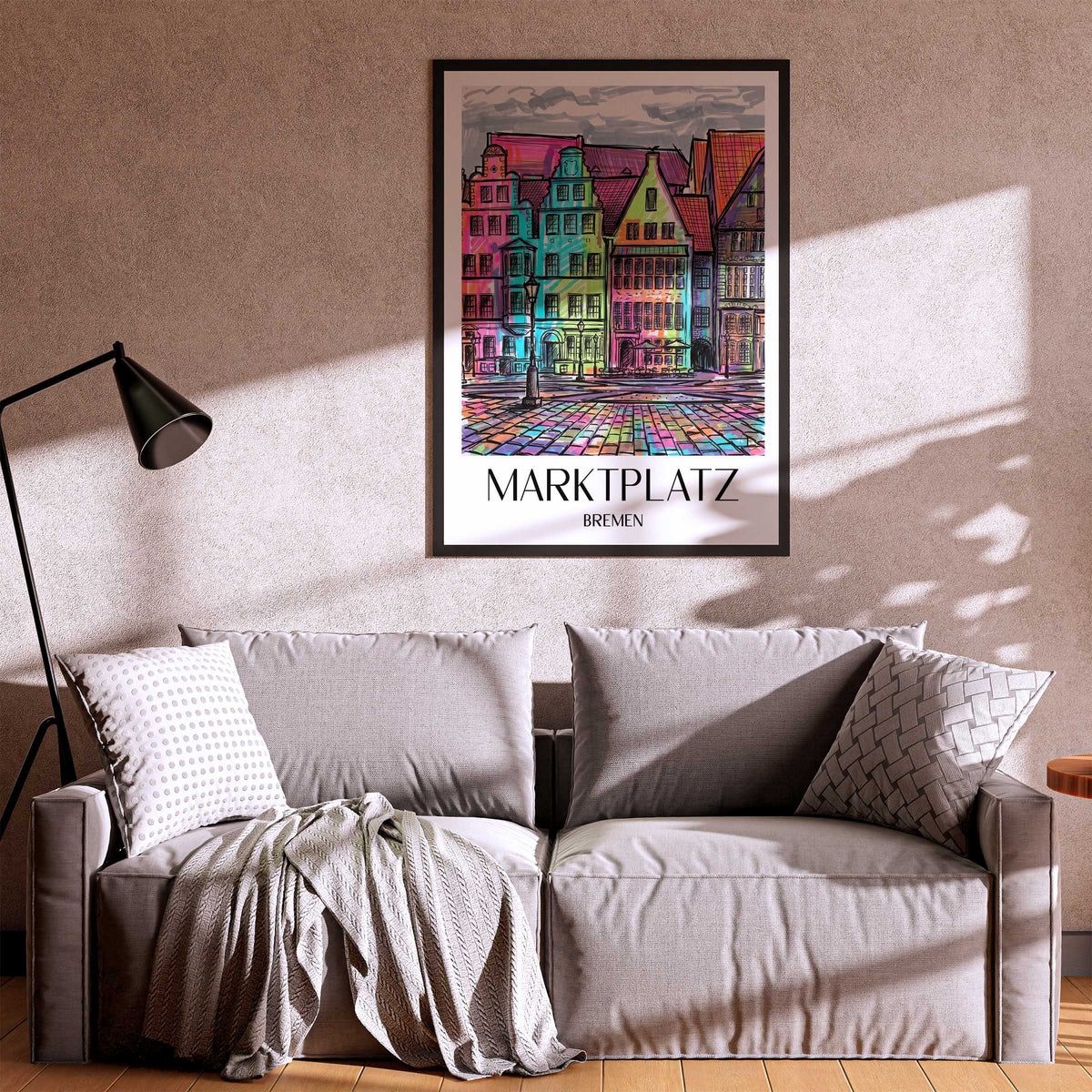 marktplatz-bremen-deutschland-poster-graffiti