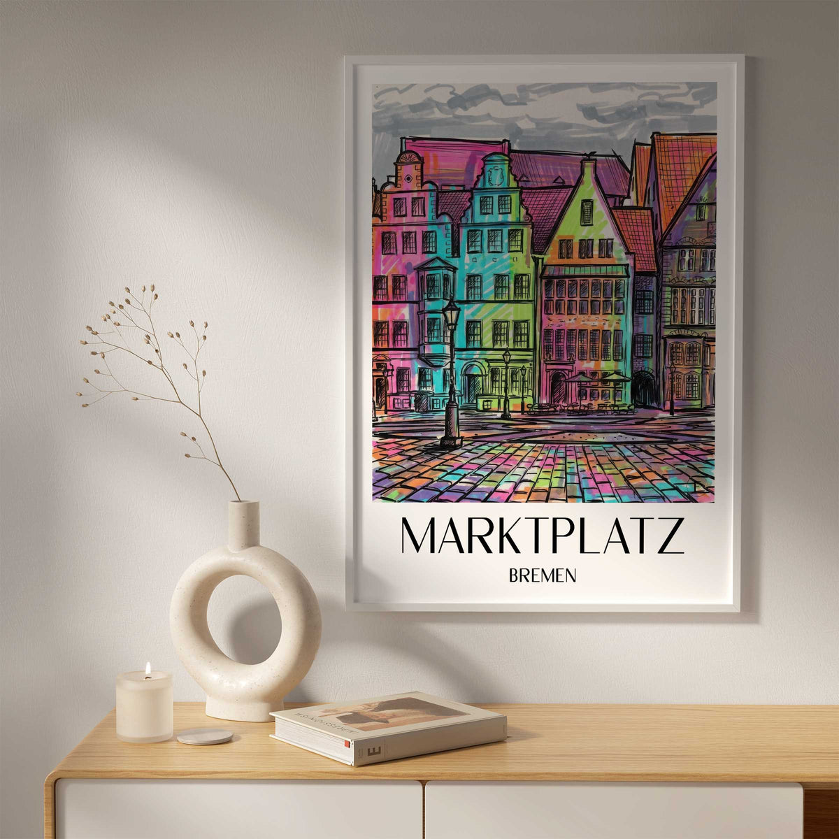 marktplatz-bremen-deutschland-poster-graffiti