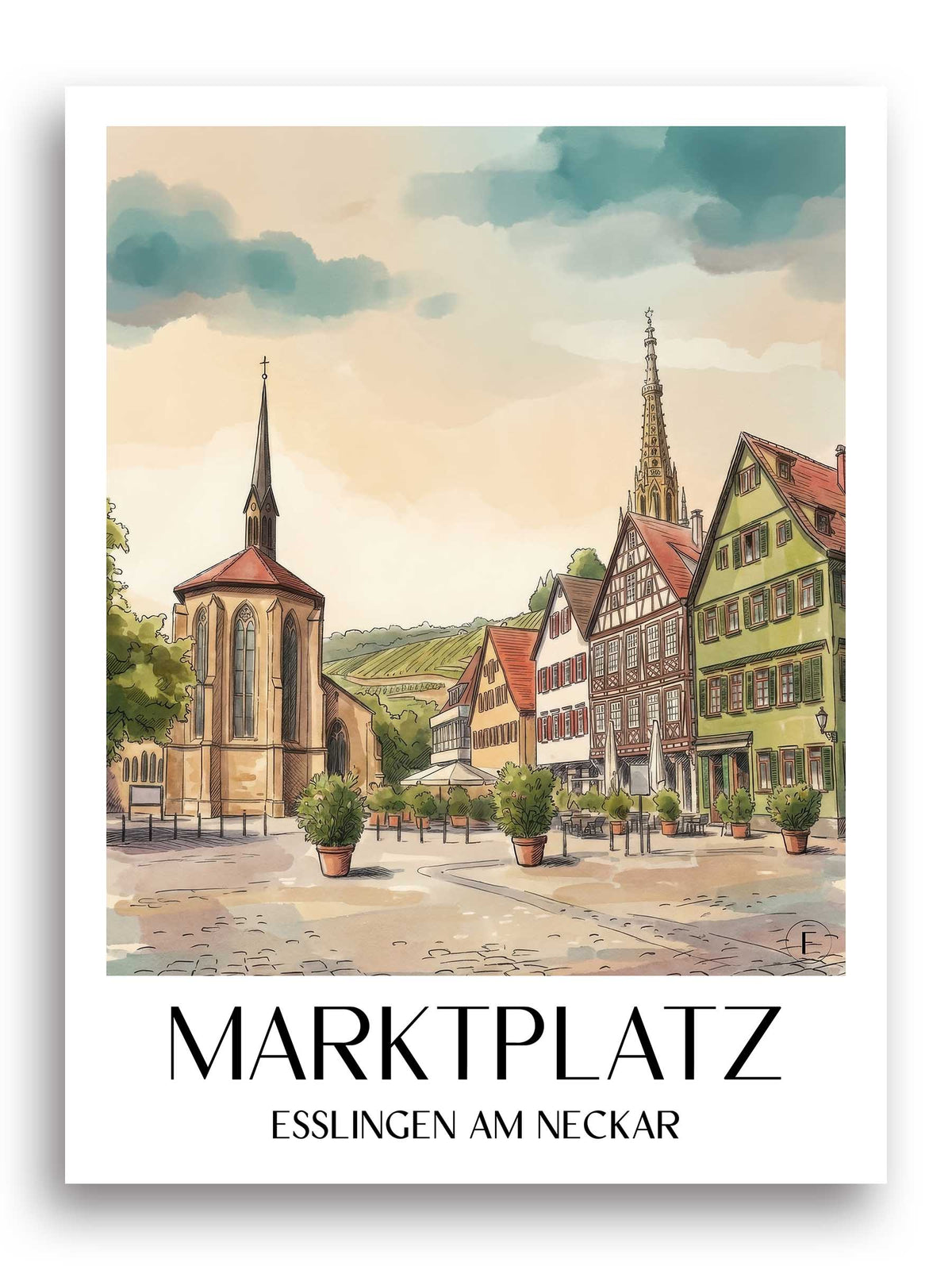 marktplatz-esslingen-am-neckar-deutschland-poster-aquarell
