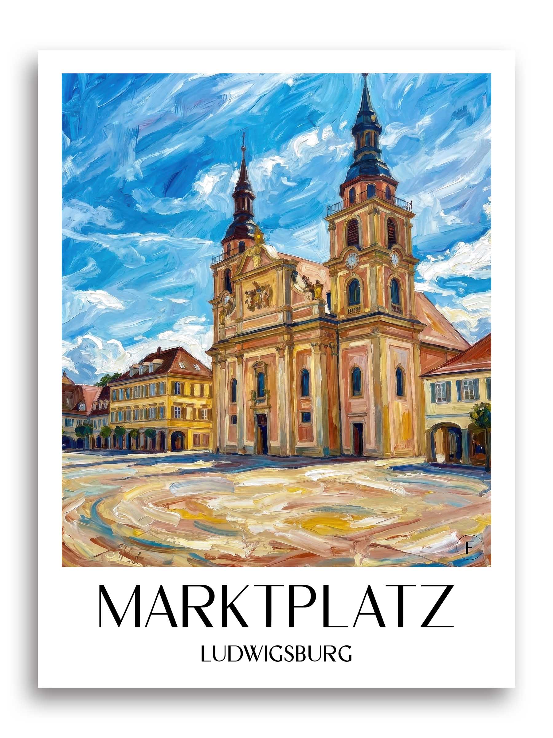 marktplatz-ludwigsburg-deutschland-poster-oil-painting-oelgemaelde