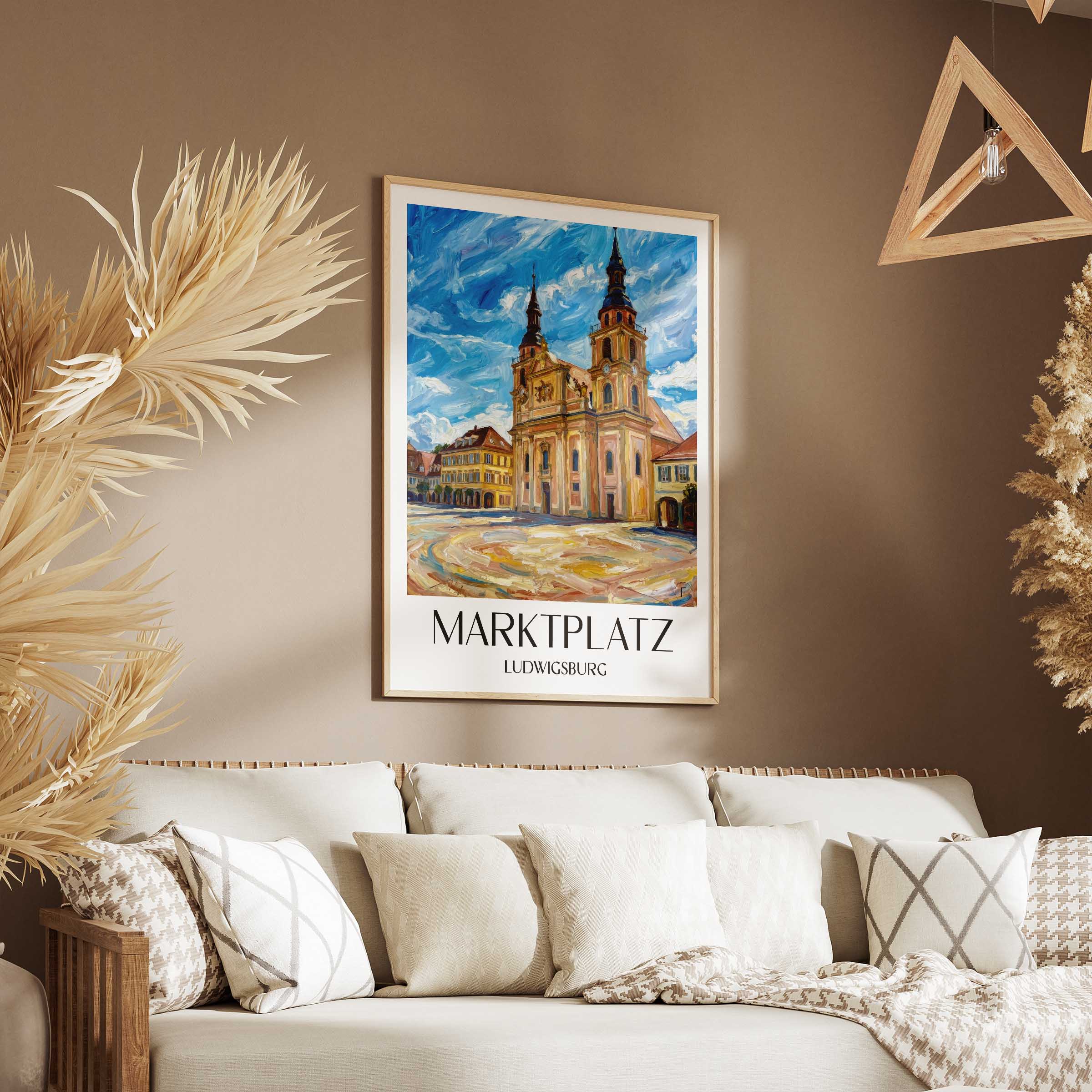 marktplatz-ludwigsburg-deutschland-poster-oil-painting-oelgemaelde