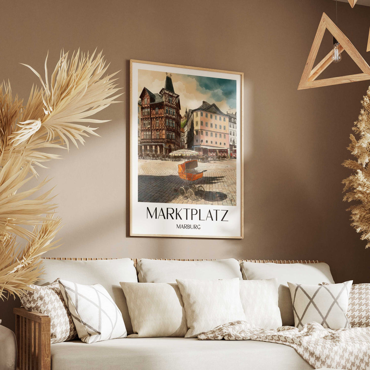 marktplatz-marburg-deutschland-poster-aquarell
