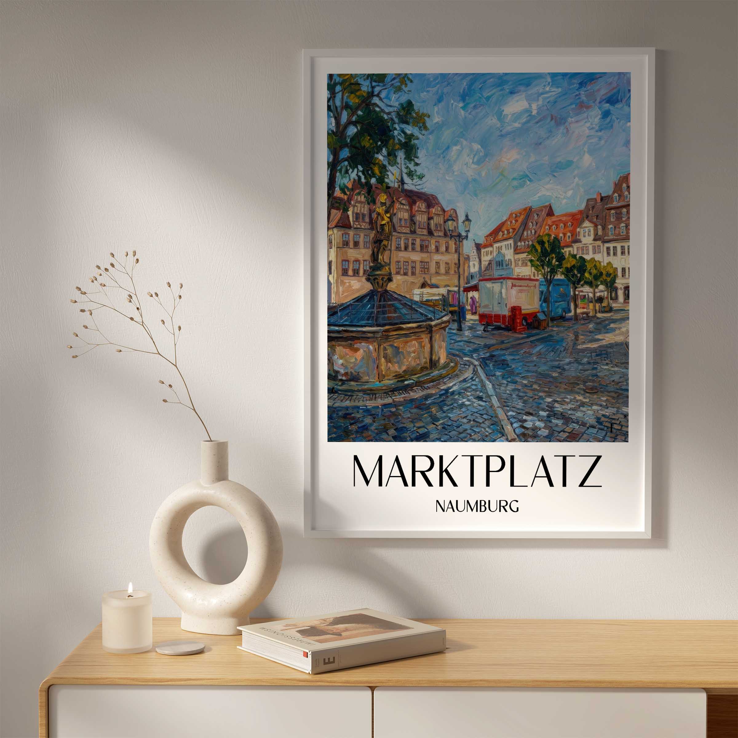marktplatz-naumburg-deutschland-poster-oil-painting-oelgemaelde