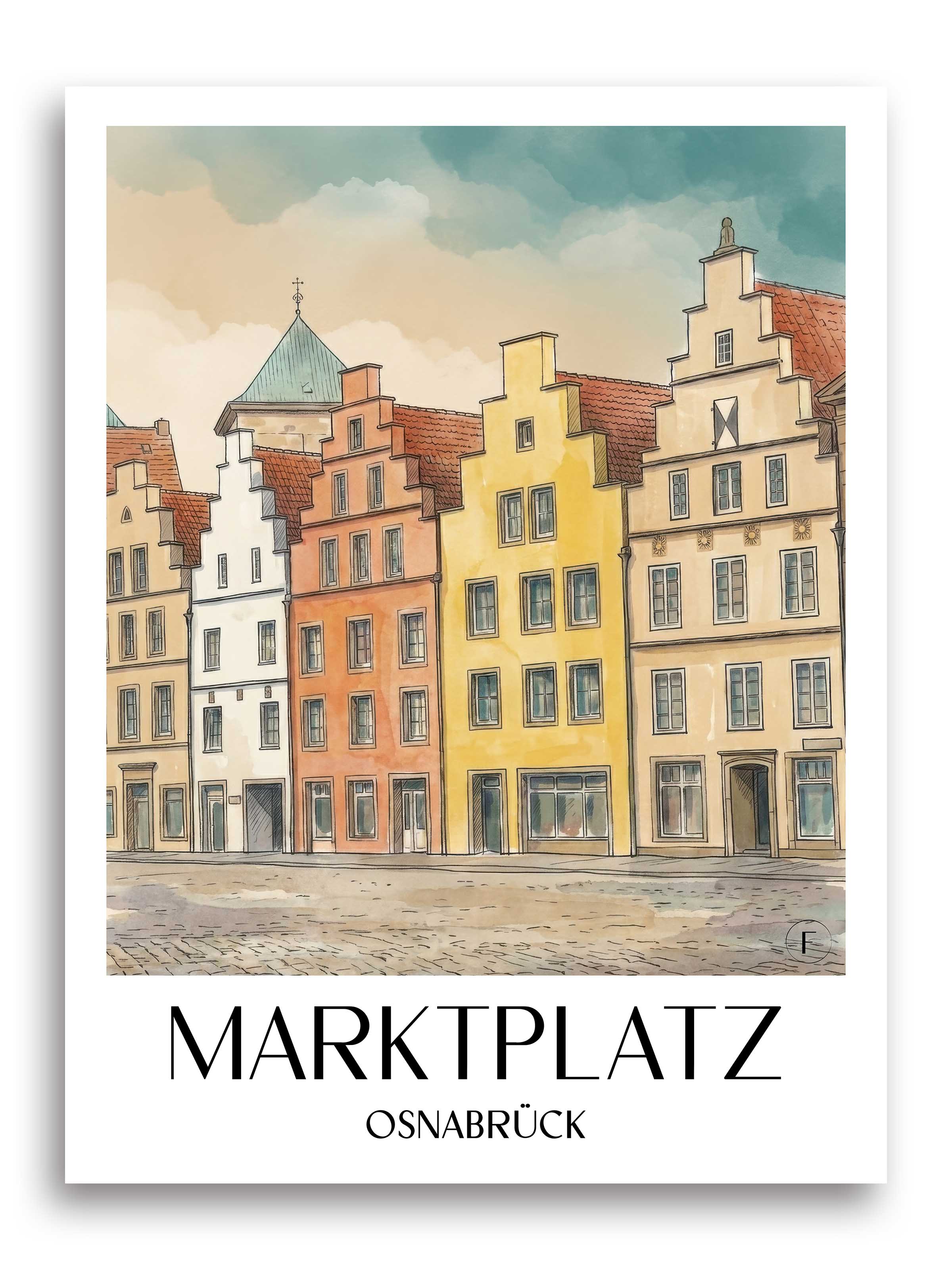 marktplatz-osnabrück-deutschland-poster-aquarell