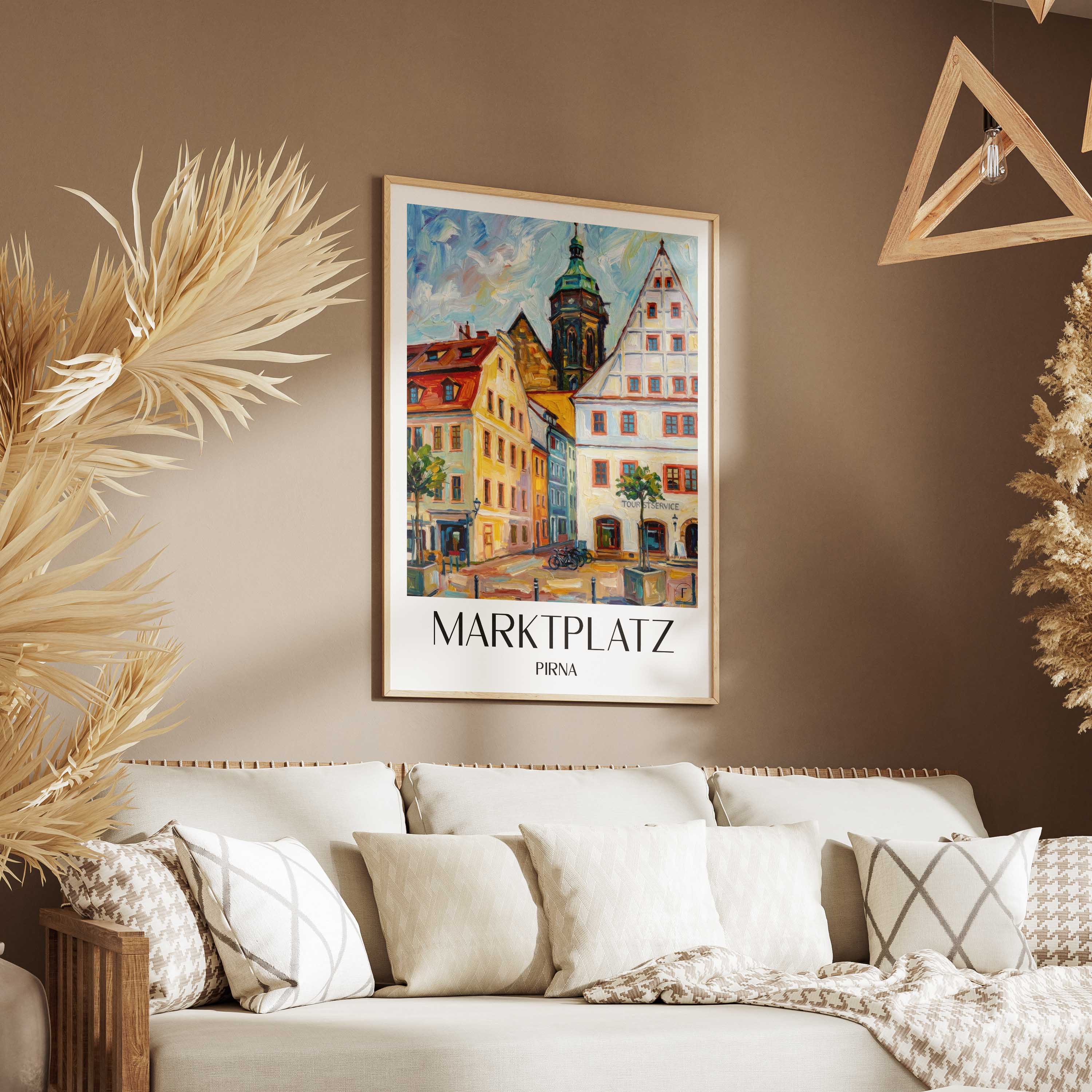 marktplatz-pirna-deutschland-poster-oil-painting-oelgemaelde