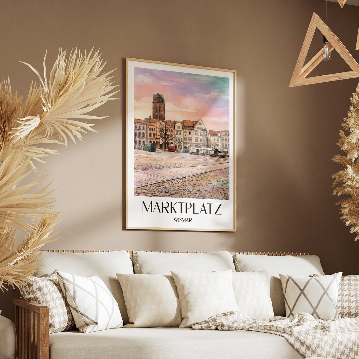 marktplatz-wismar-deutschland-poster-aquarell