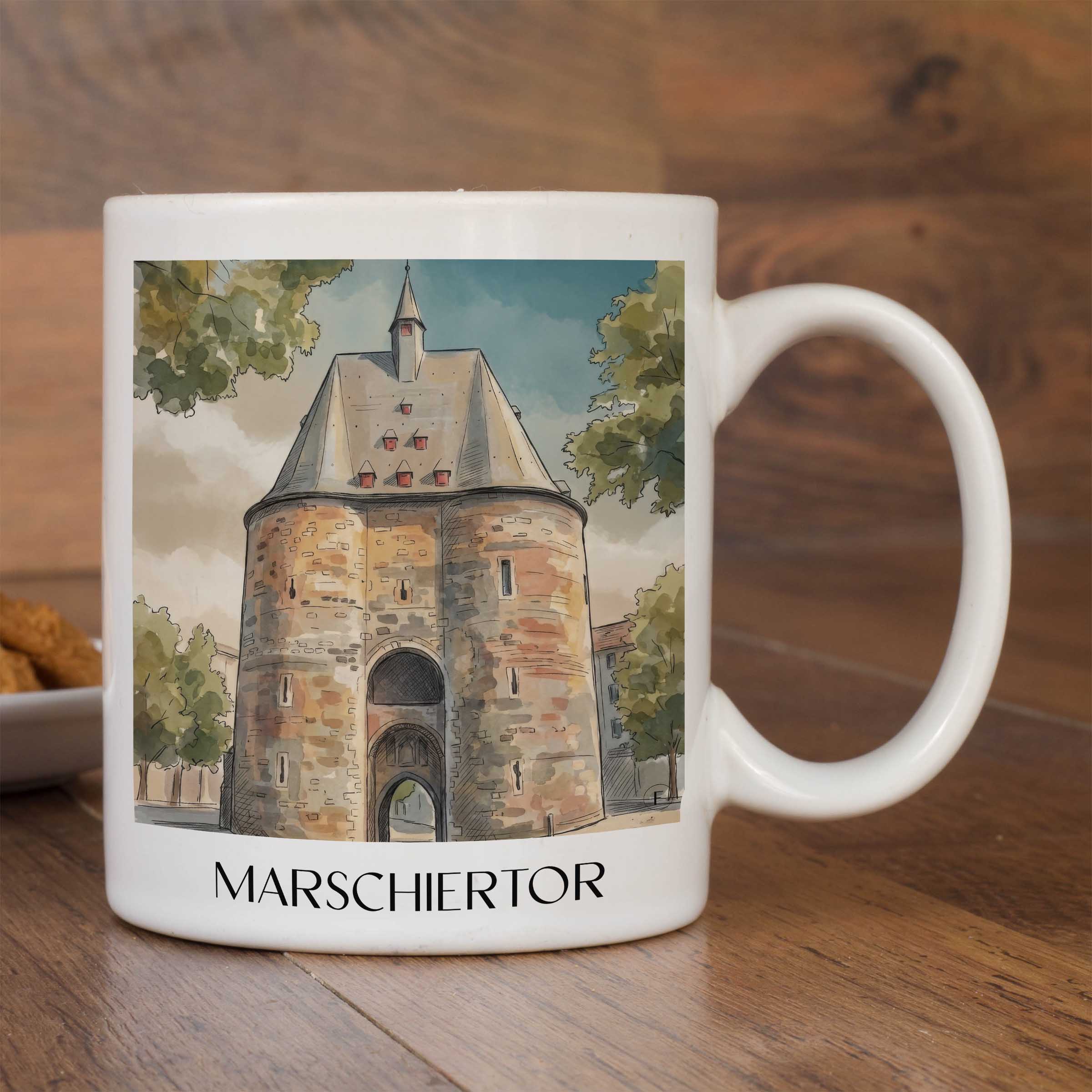 marschiertor-aachen-deutschland-kaffeebecher-aquarell