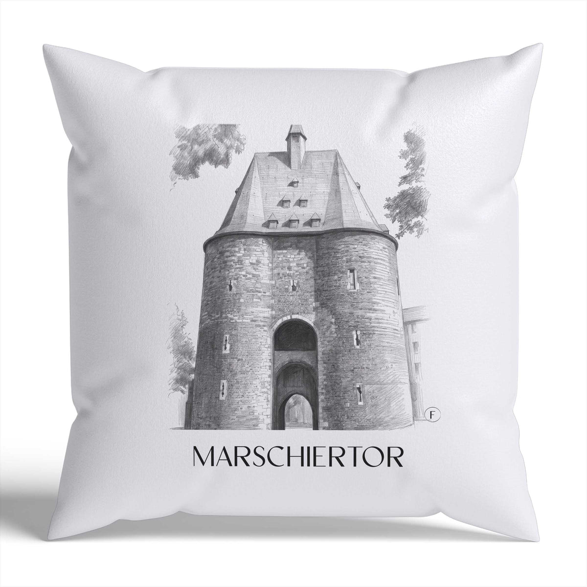 marschiertor-aachen-deutschland-kissenbezug-bleistift-zeichnung-drawing