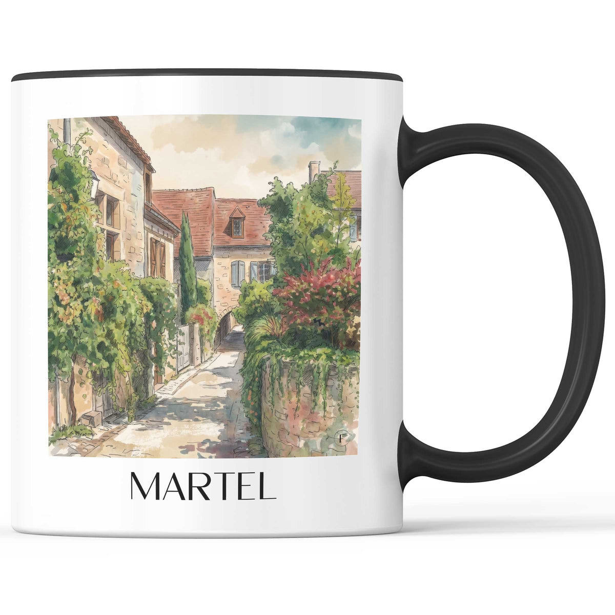 martel-vallée-de-la-dordogne-frankreich-kaffeebecher-aquarell