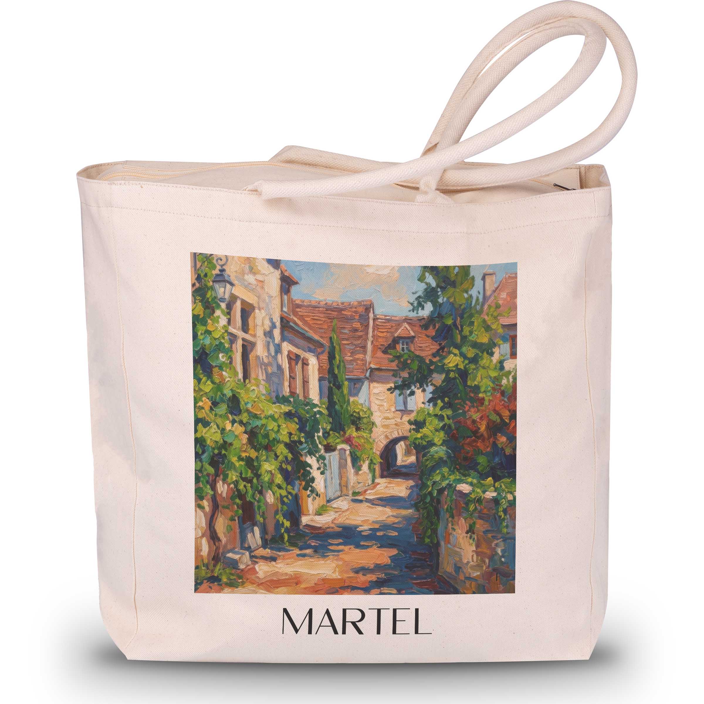martel-vallée-de-la-dordogne-frankreich-einkaufstasche-oil-painting-oelgemaelde