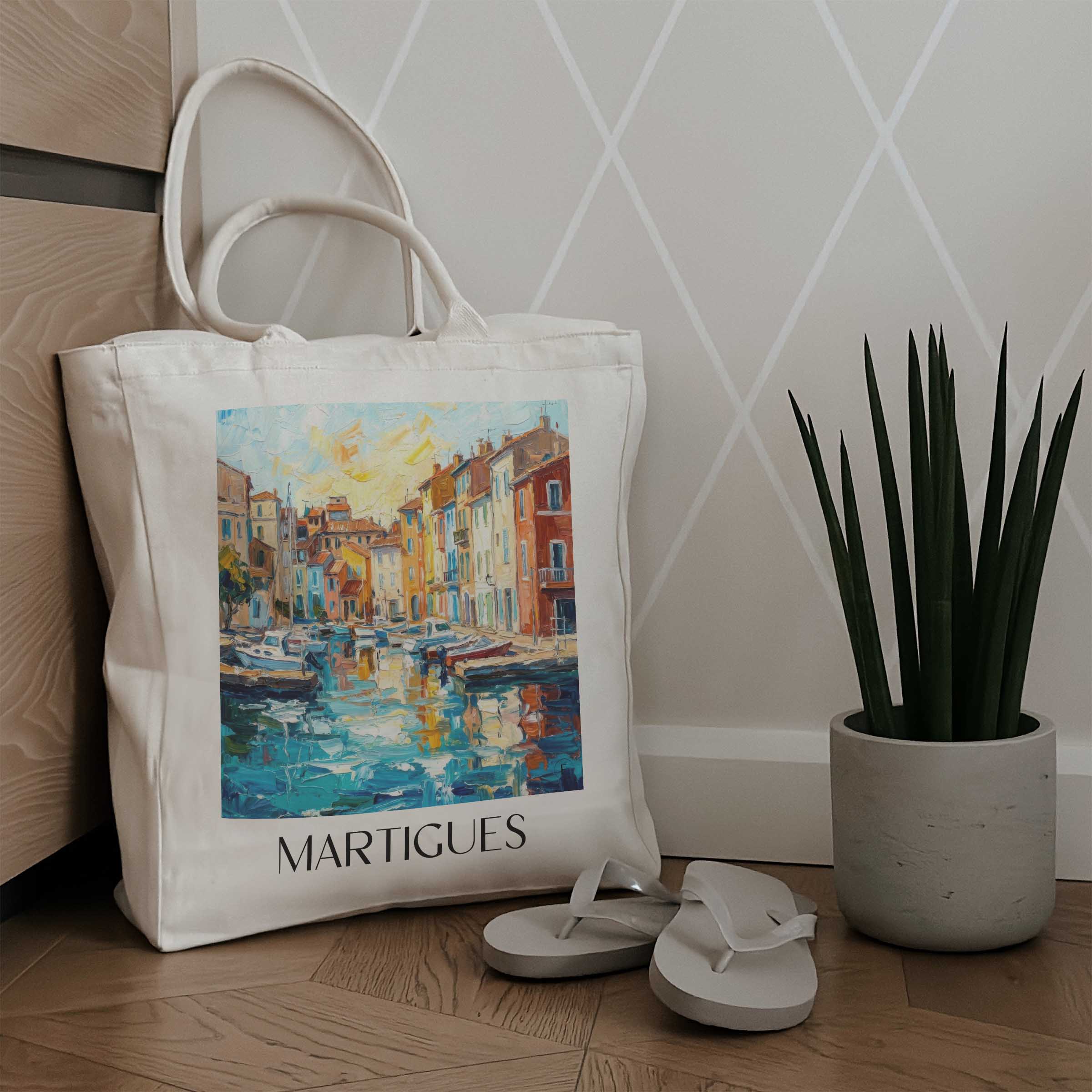 martigues-côte-bleue-frankreich-einkaufstasche-oil-painting-oelgemaelde