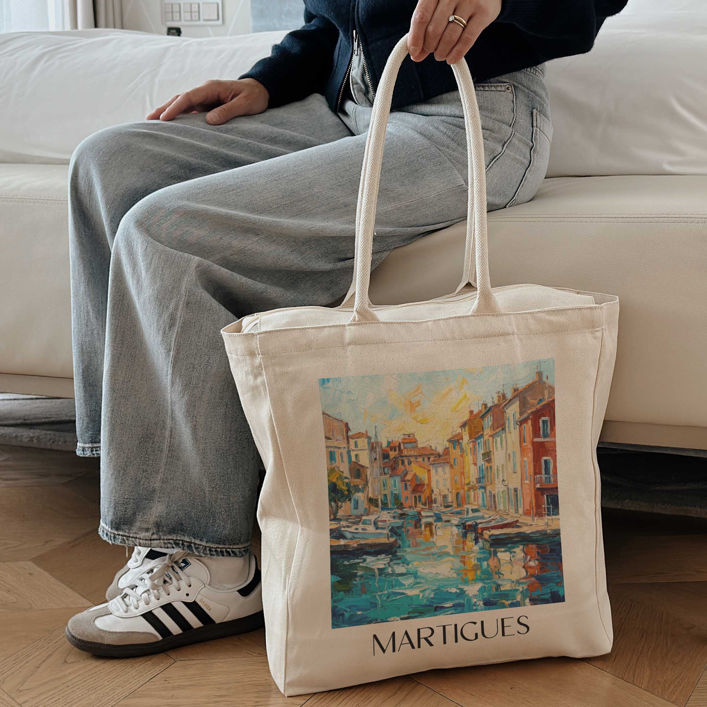 martigues-côte-bleue-frankreich-einkaufstasche-oil-painting-oelgemaelde