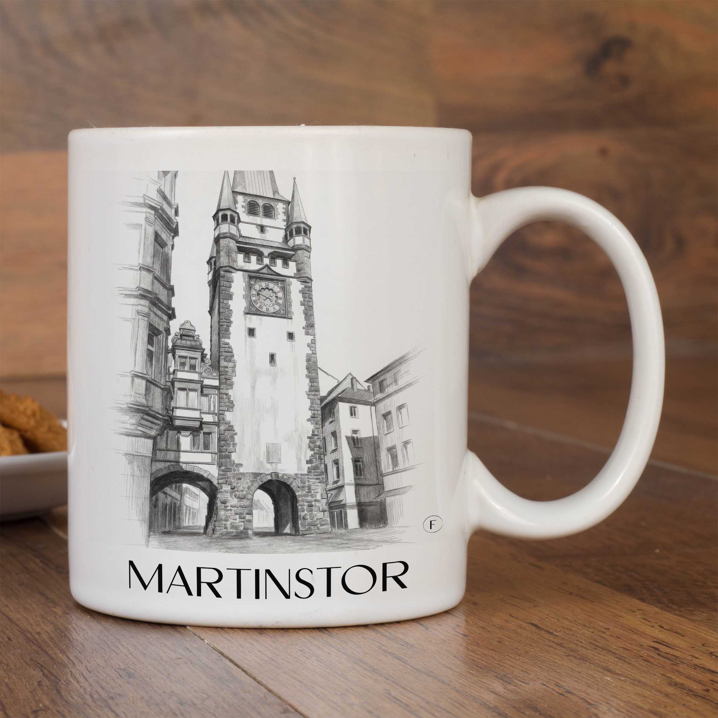 martinstor-freiburg-deutschland-kaffeebecher-bleistift-zeichnung-drawing