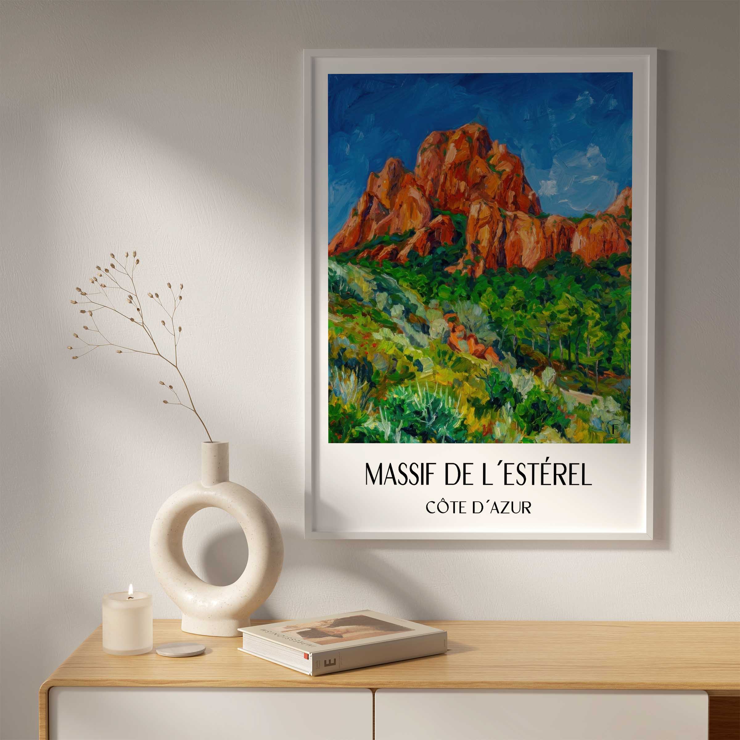 massif-de-l´estérel-côte-d´azur-frankreich-poster-oil-painting-oelgemaelde