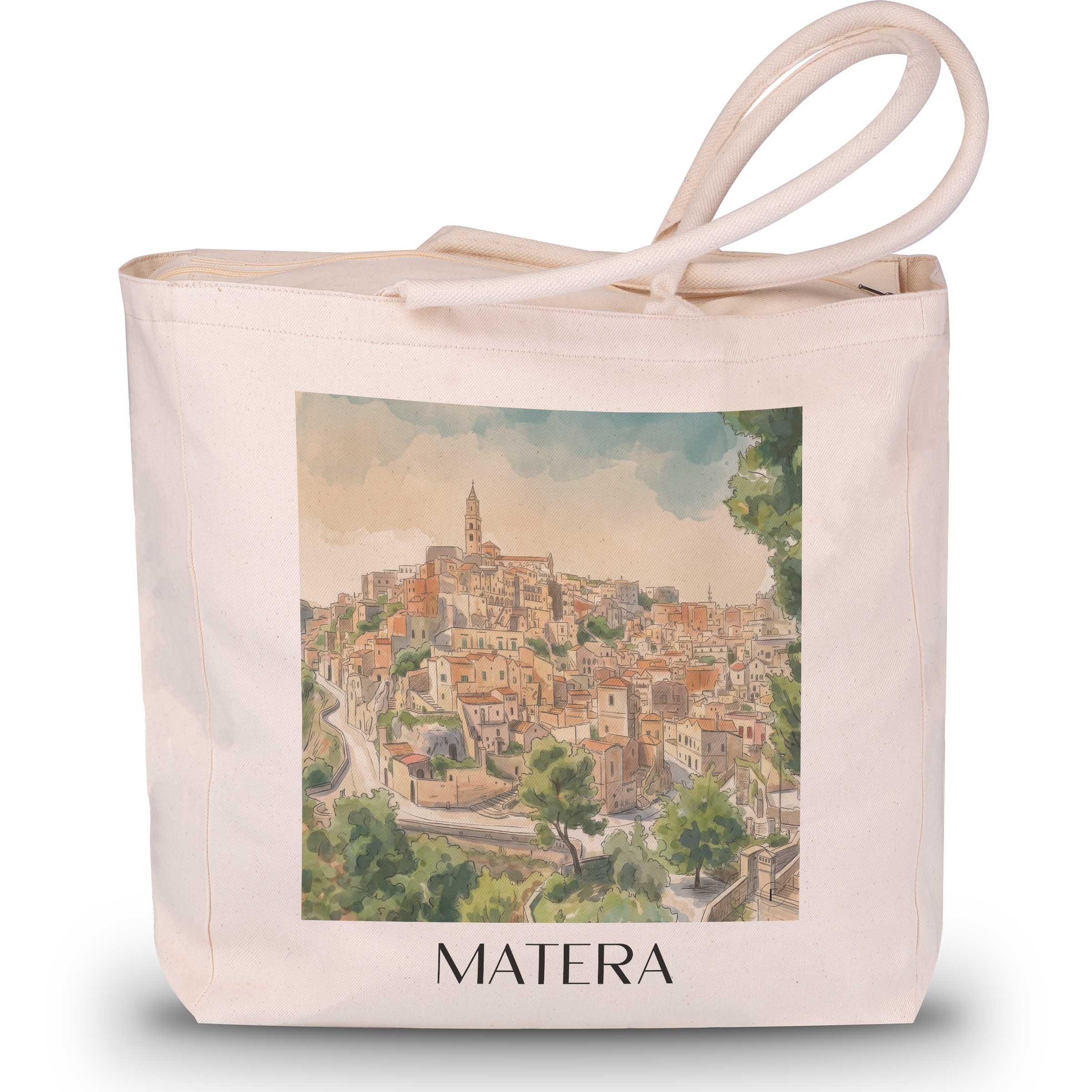 matera-basilikata-italien-einkaufstasche-aquarell