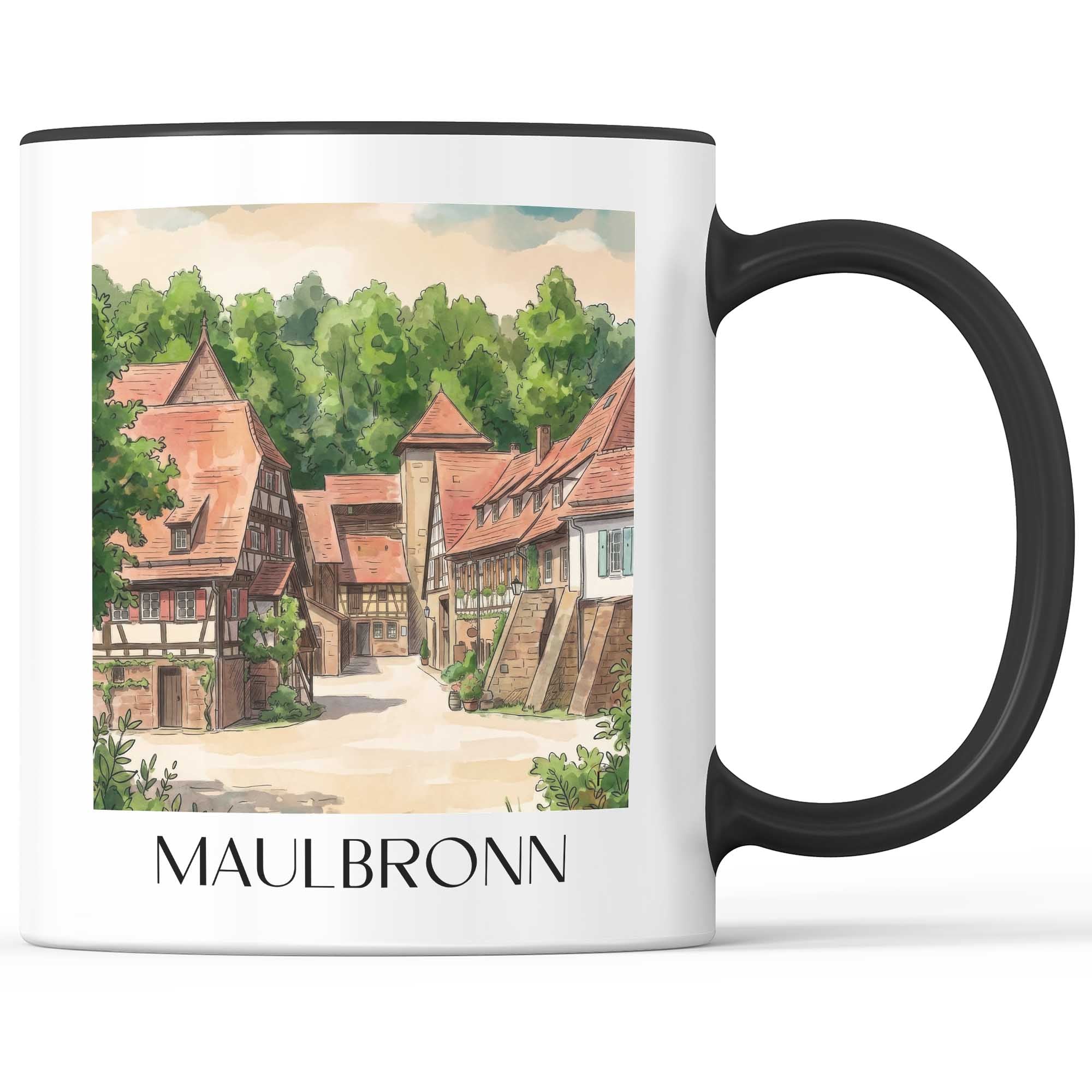 maulbronn-kraichgau-deutschland-kaffeebecher-aquarell