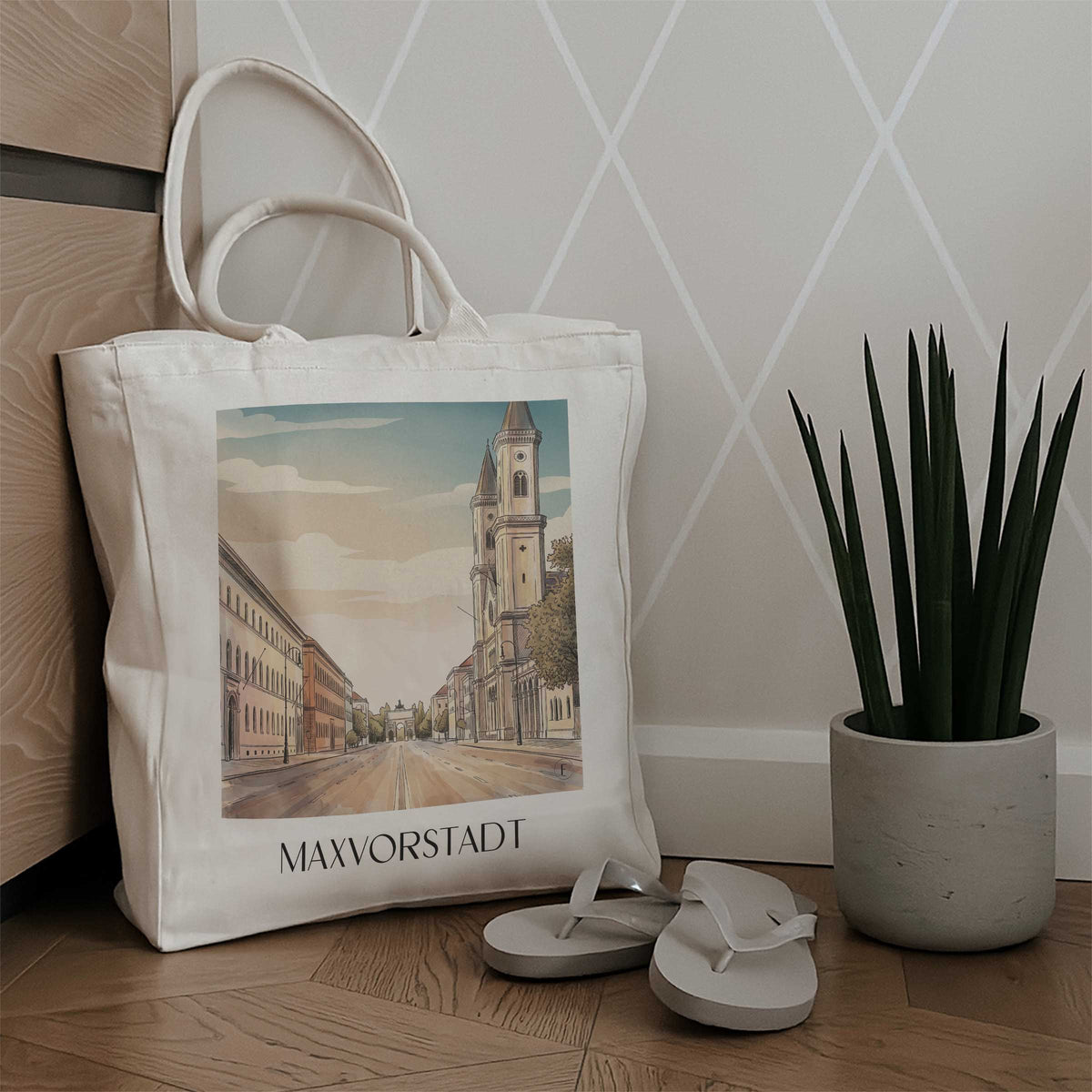 maxvorstadt-münchen-deutschland-einkaufstasche-aquarell