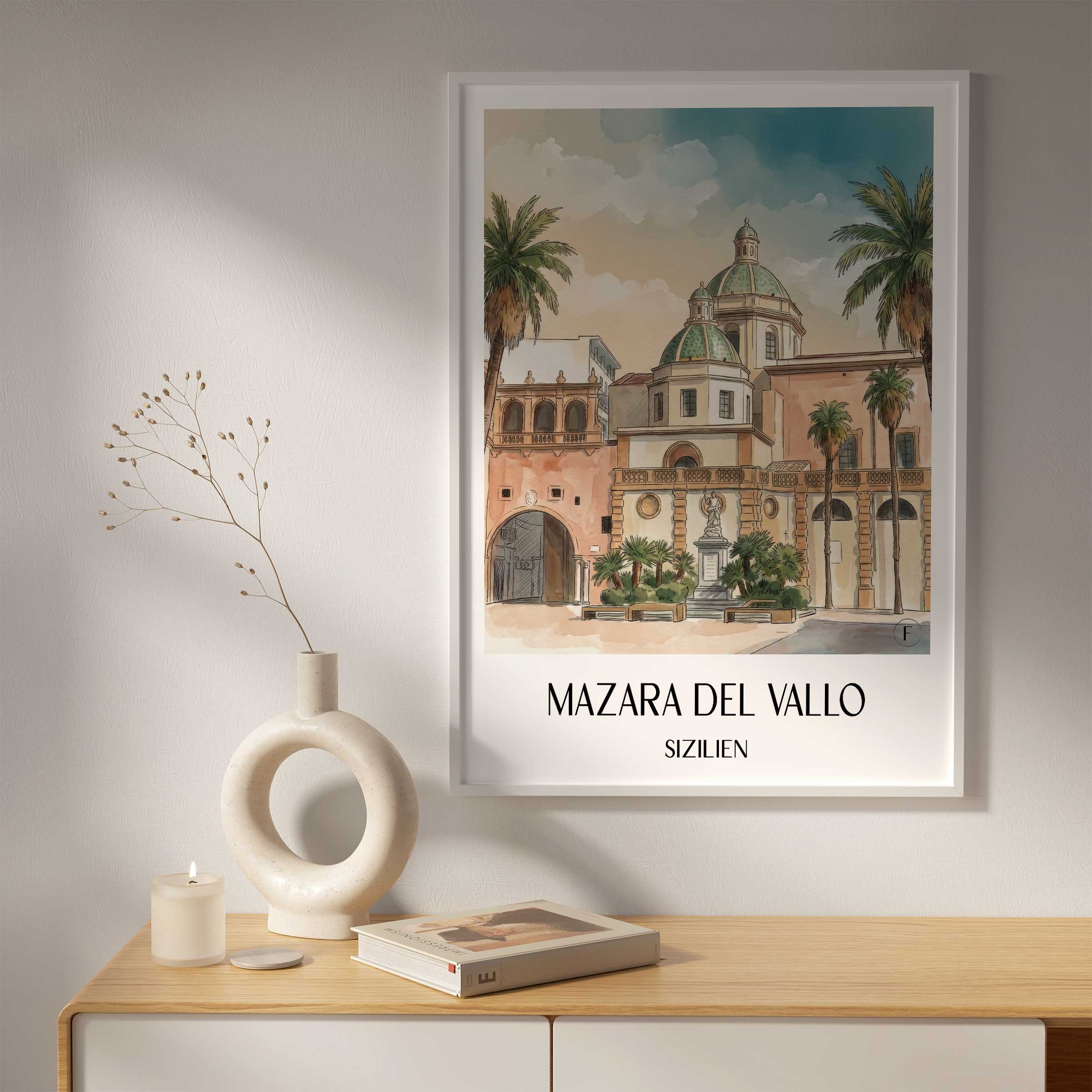 mazara-del-vallo-sizilien-italien-poster-aquarell