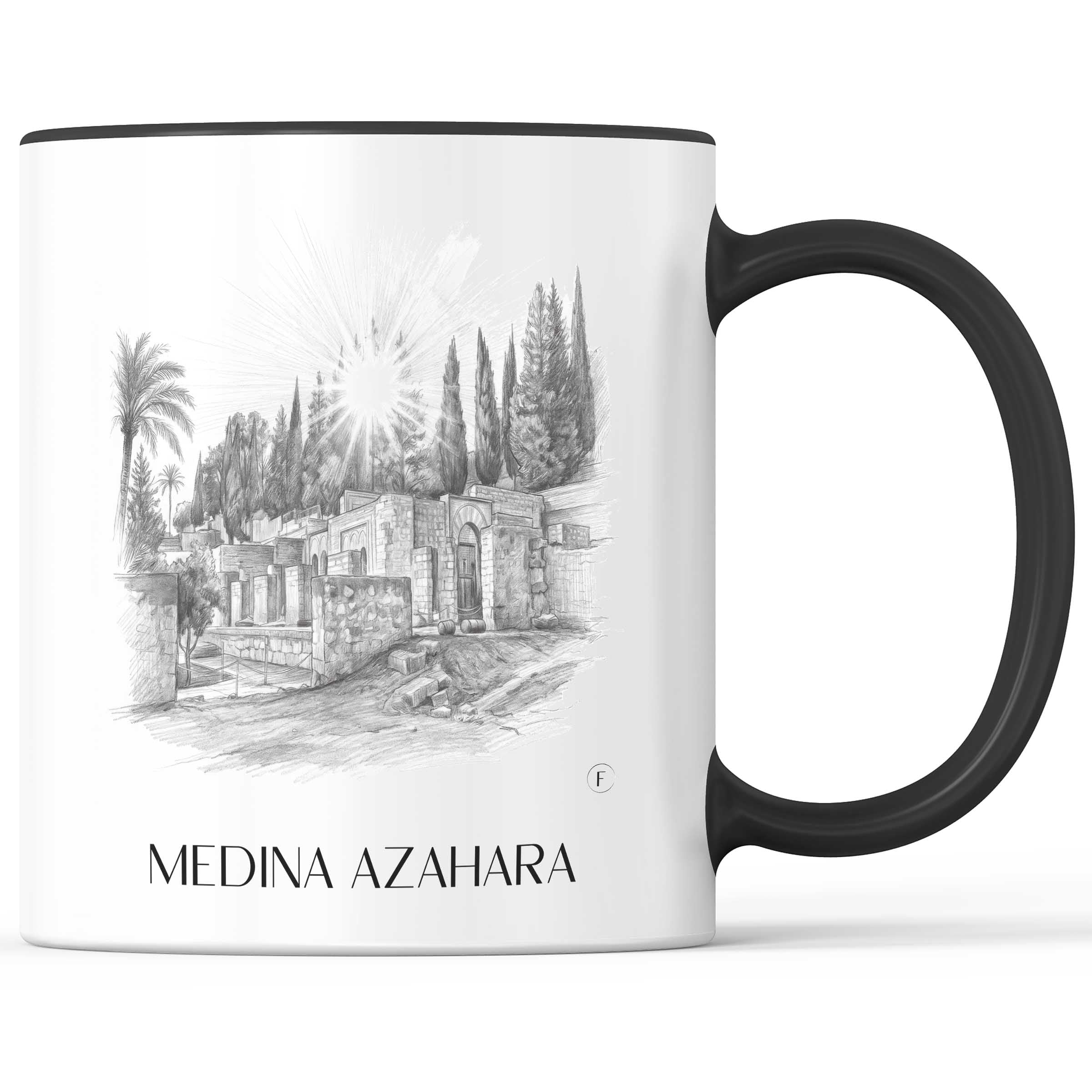 medina-azahara-córdoba-spanien-kaffeebecher-bleistift-zeichnung-drawing