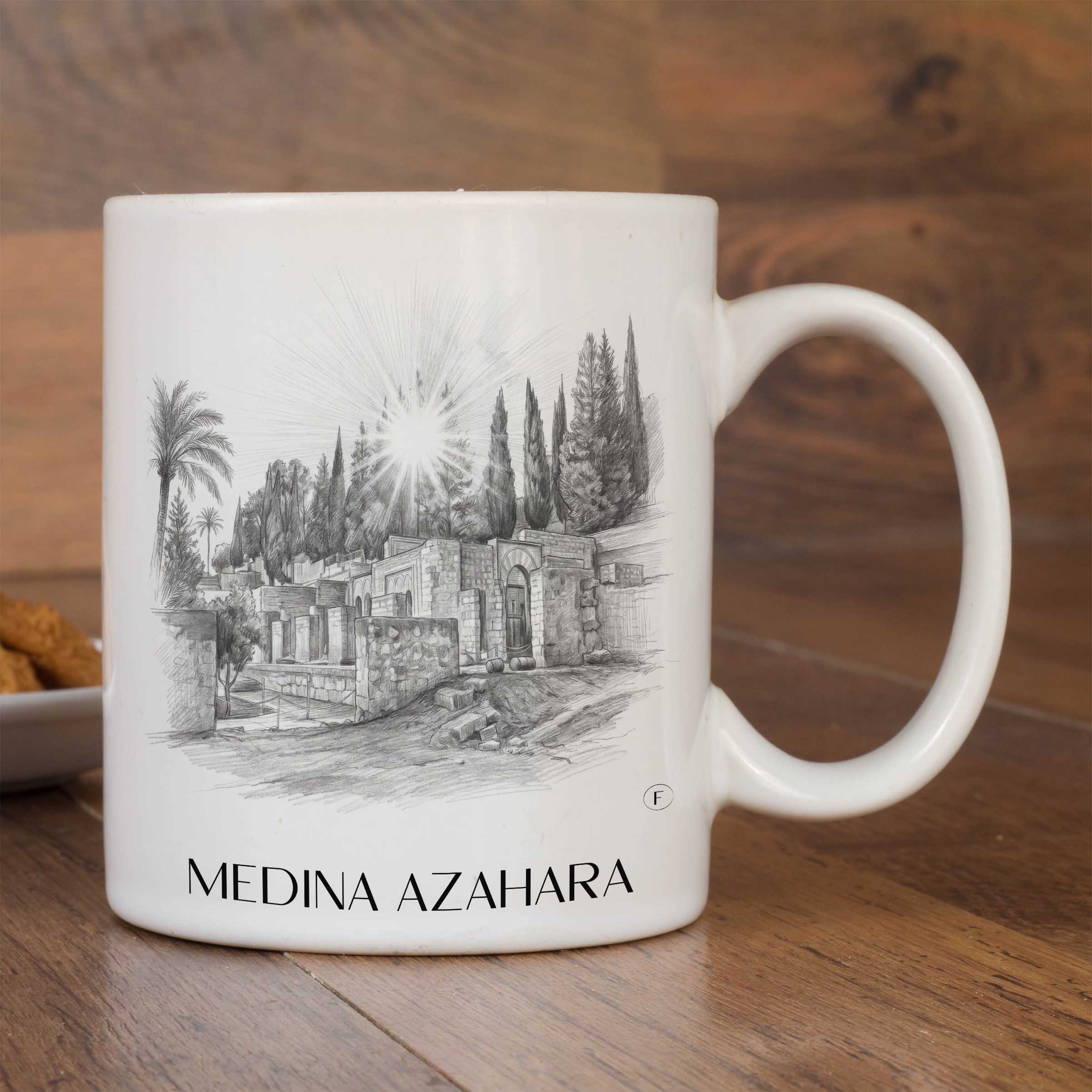 medina-azahara-córdoba-spanien-kaffeebecher-bleistift-zeichnung-drawing