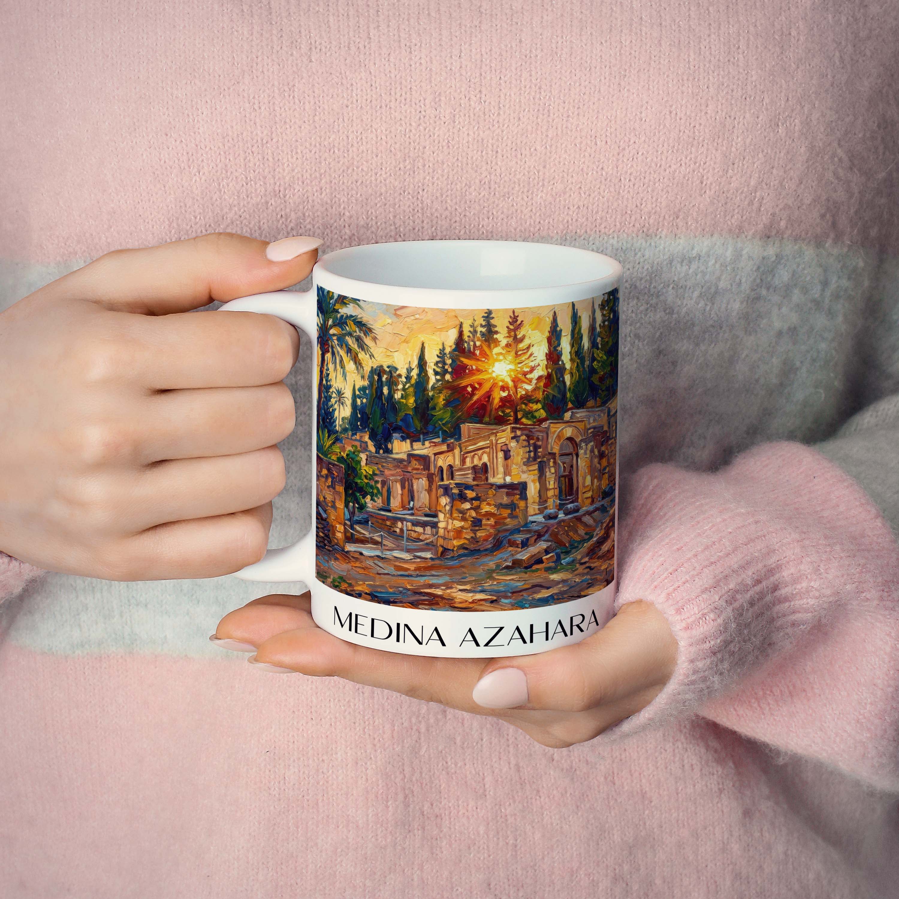 medina-azahara-córdoba-spanien-kaffeebecher-oil-painting-oelgemaelde