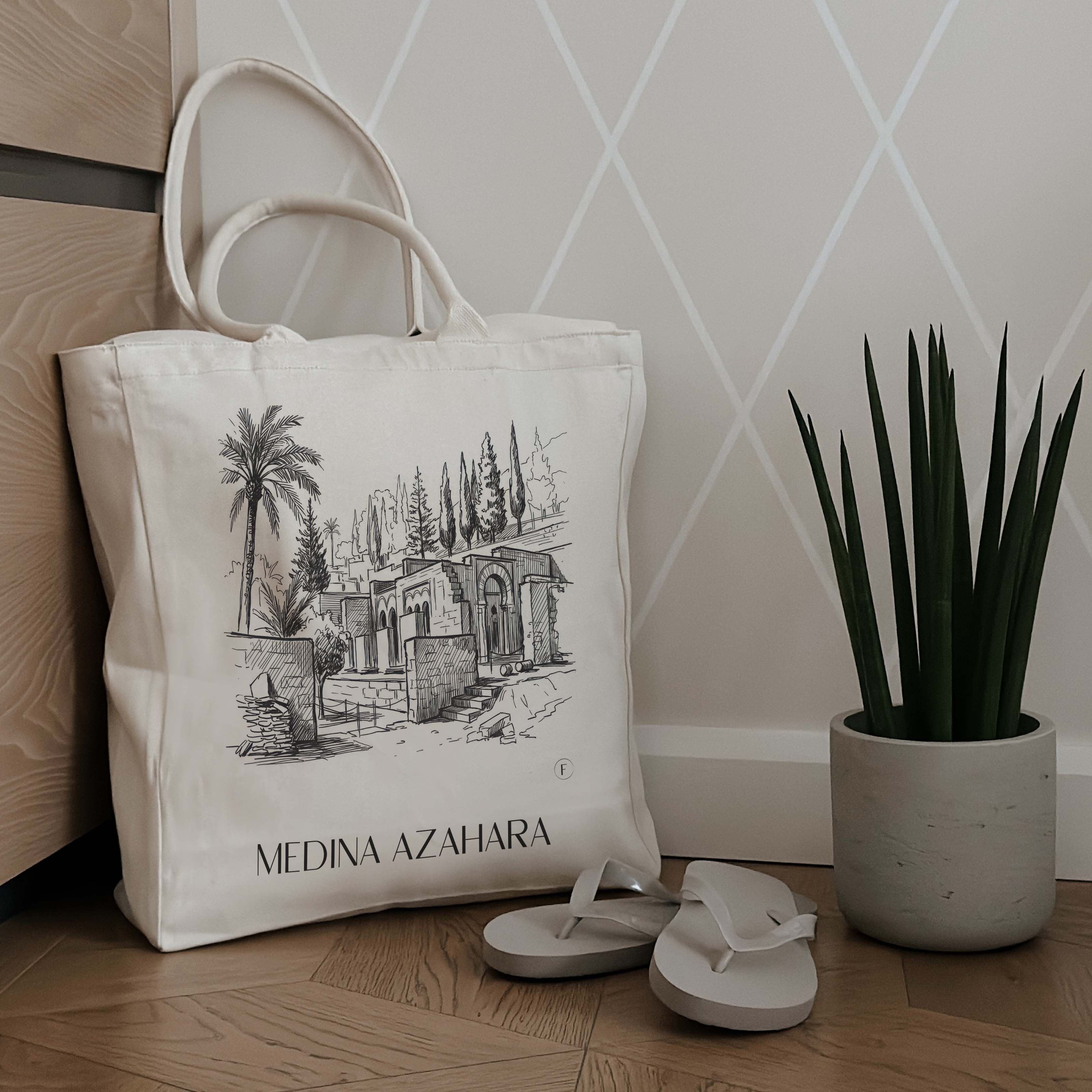 medina-azahara-córdoba-spanien-einkaufstasche-skizze