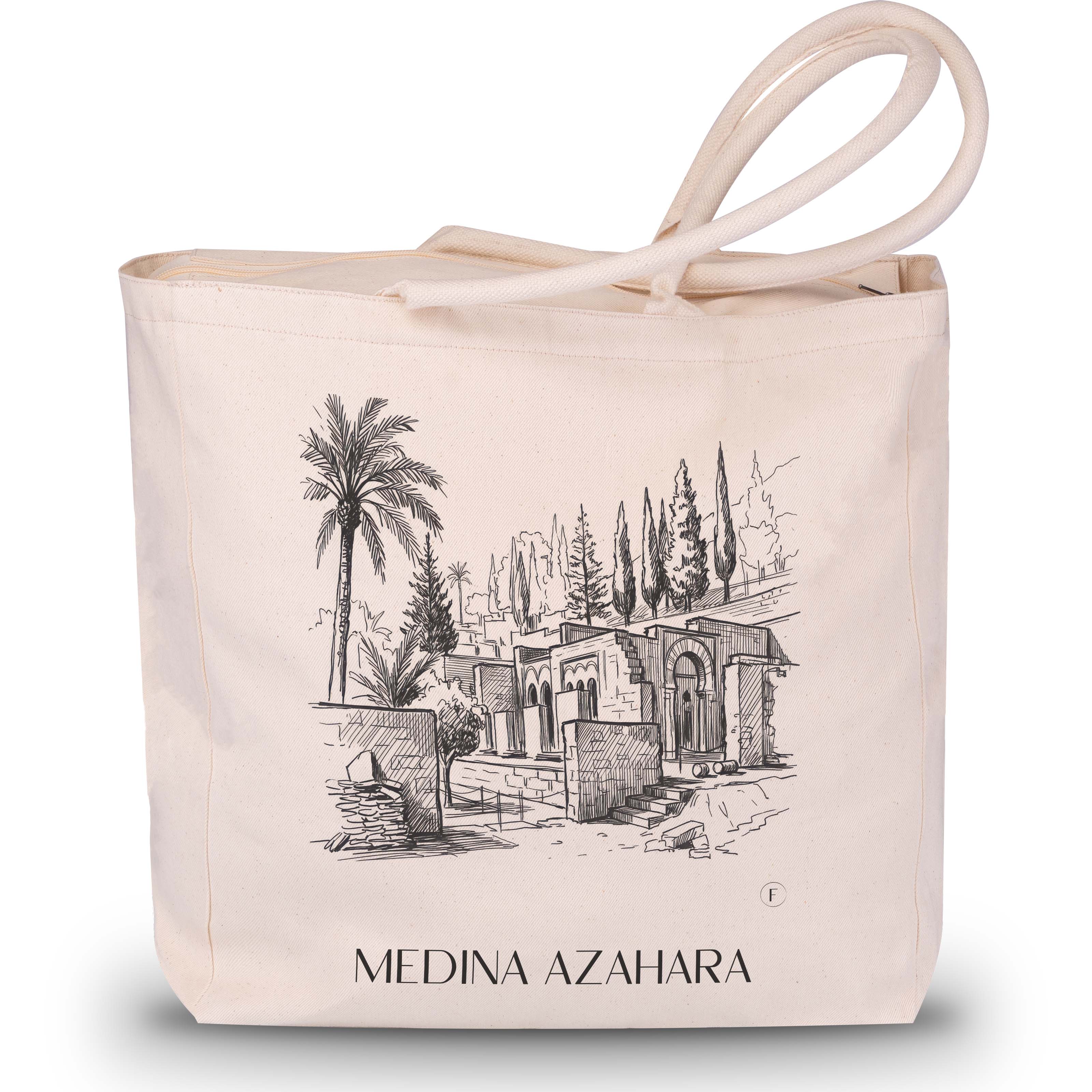 Medina Azahara Shopping Tasche - Córdoba - Spanien Tote Bag - Einkaufstasche im Skizze Stil - favplace