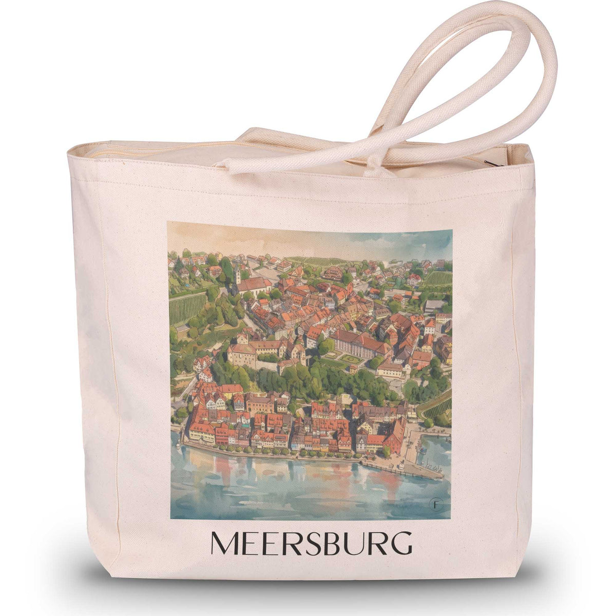 meersburg-bodensee-deutschland-einkaufstasche-aquarell