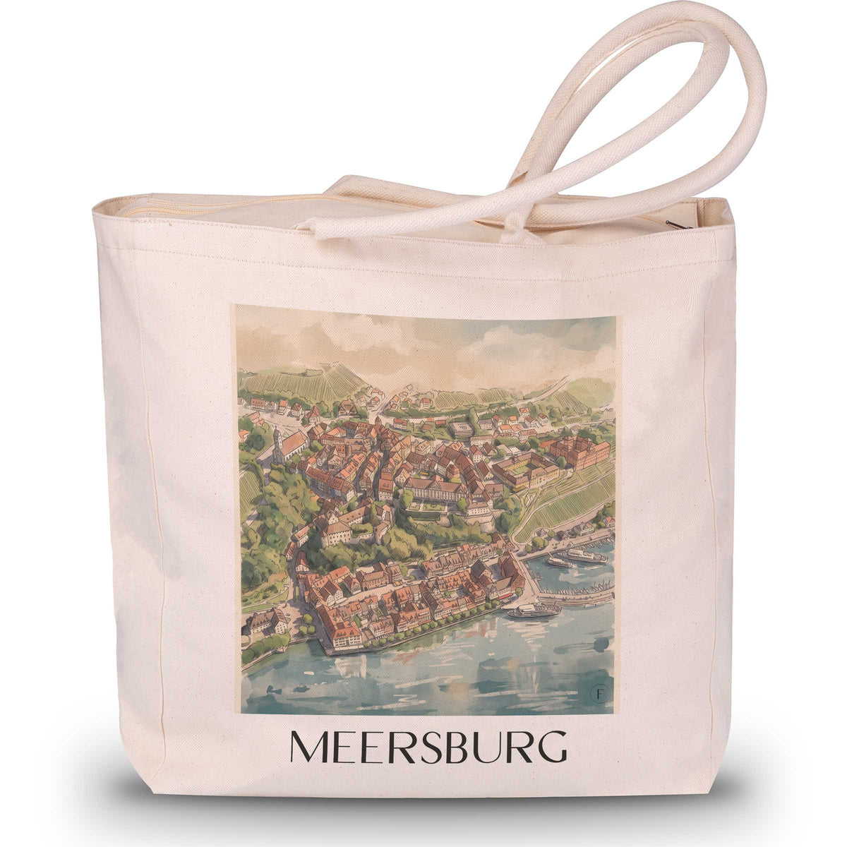 meersburg-bodensee-deutschland-einkaufstasche-aquarell