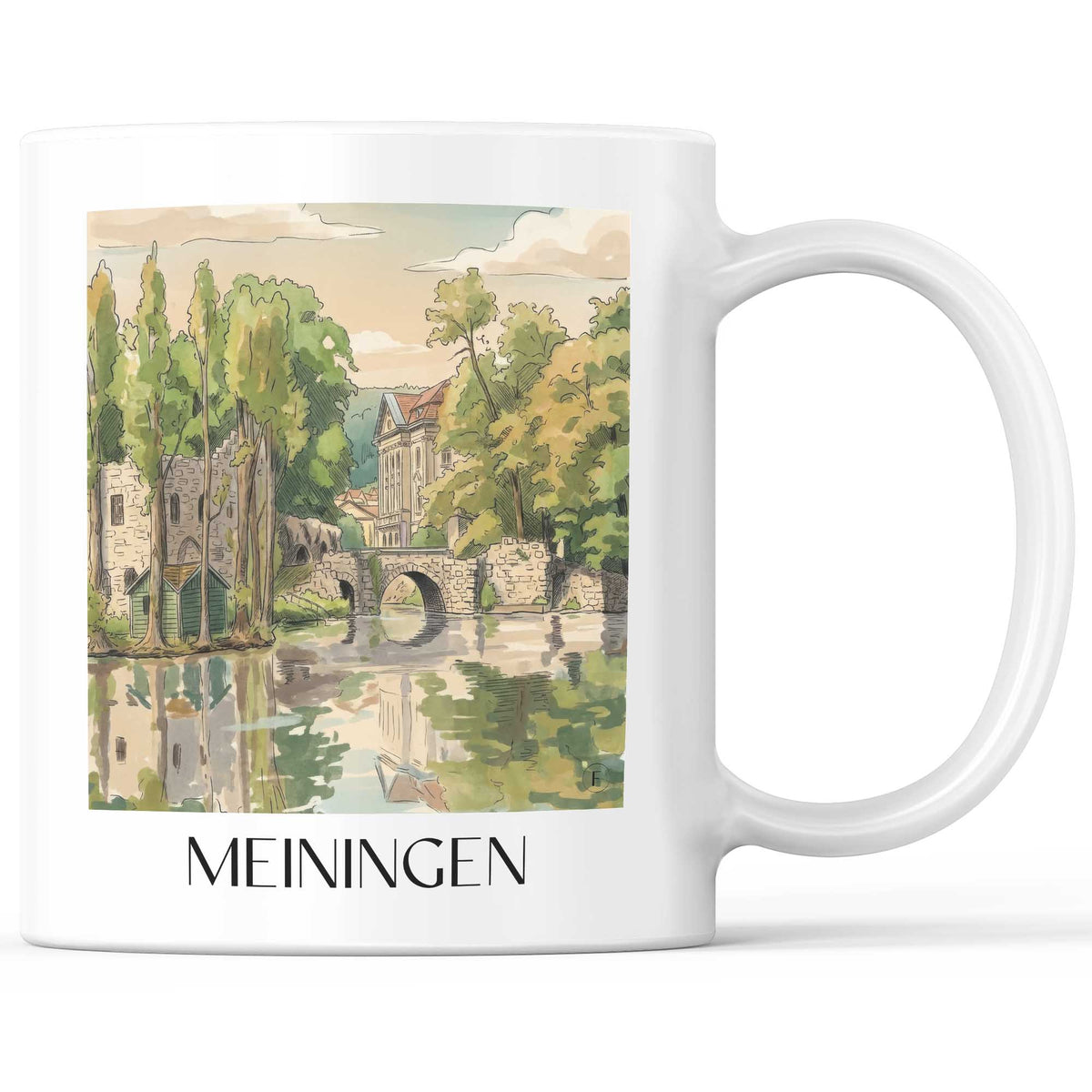 meiningen-werratal-deutschland-kaffeebecher-aquarell