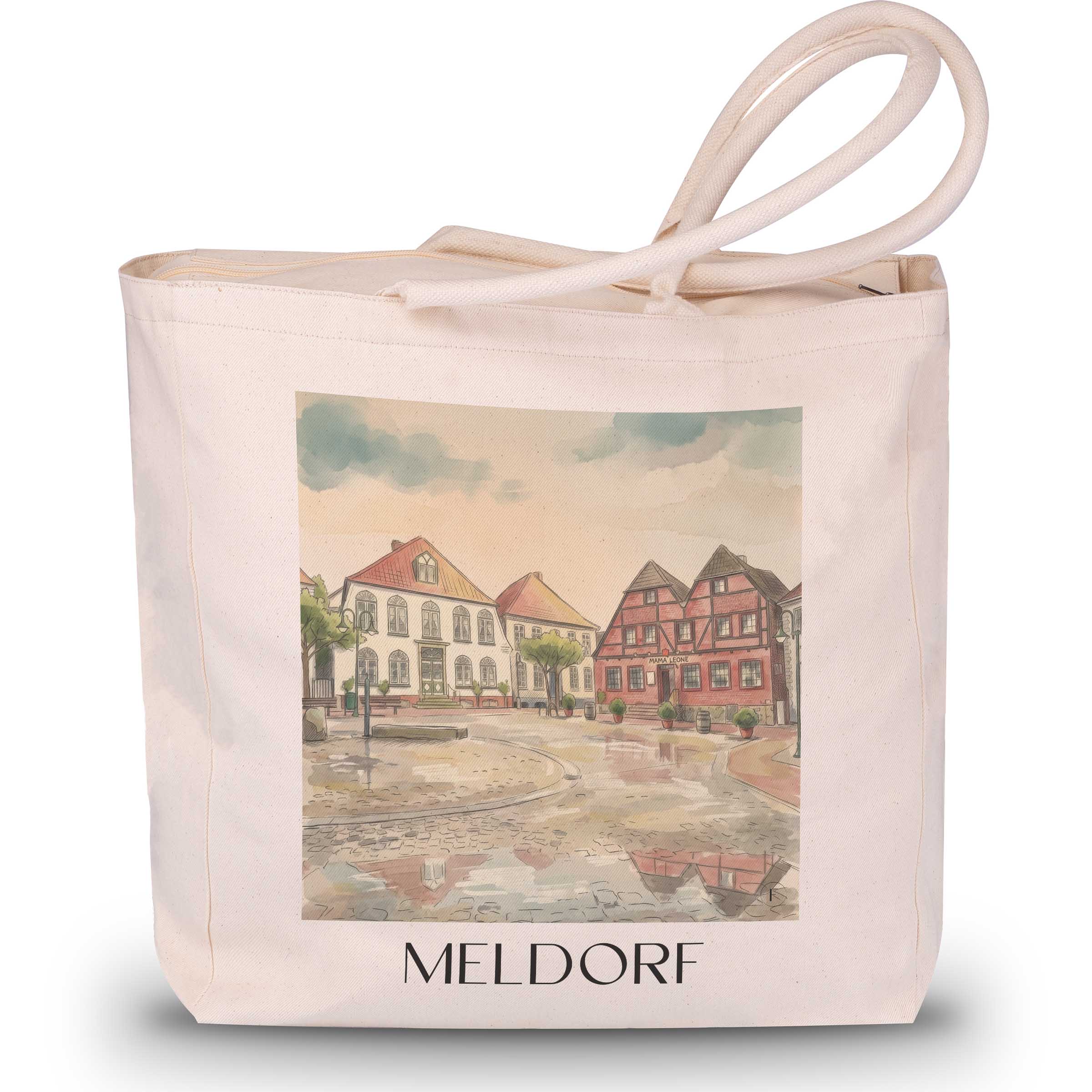 meldorf-schleswig-holstein-deutschland-einkaufstasche-aquarell
