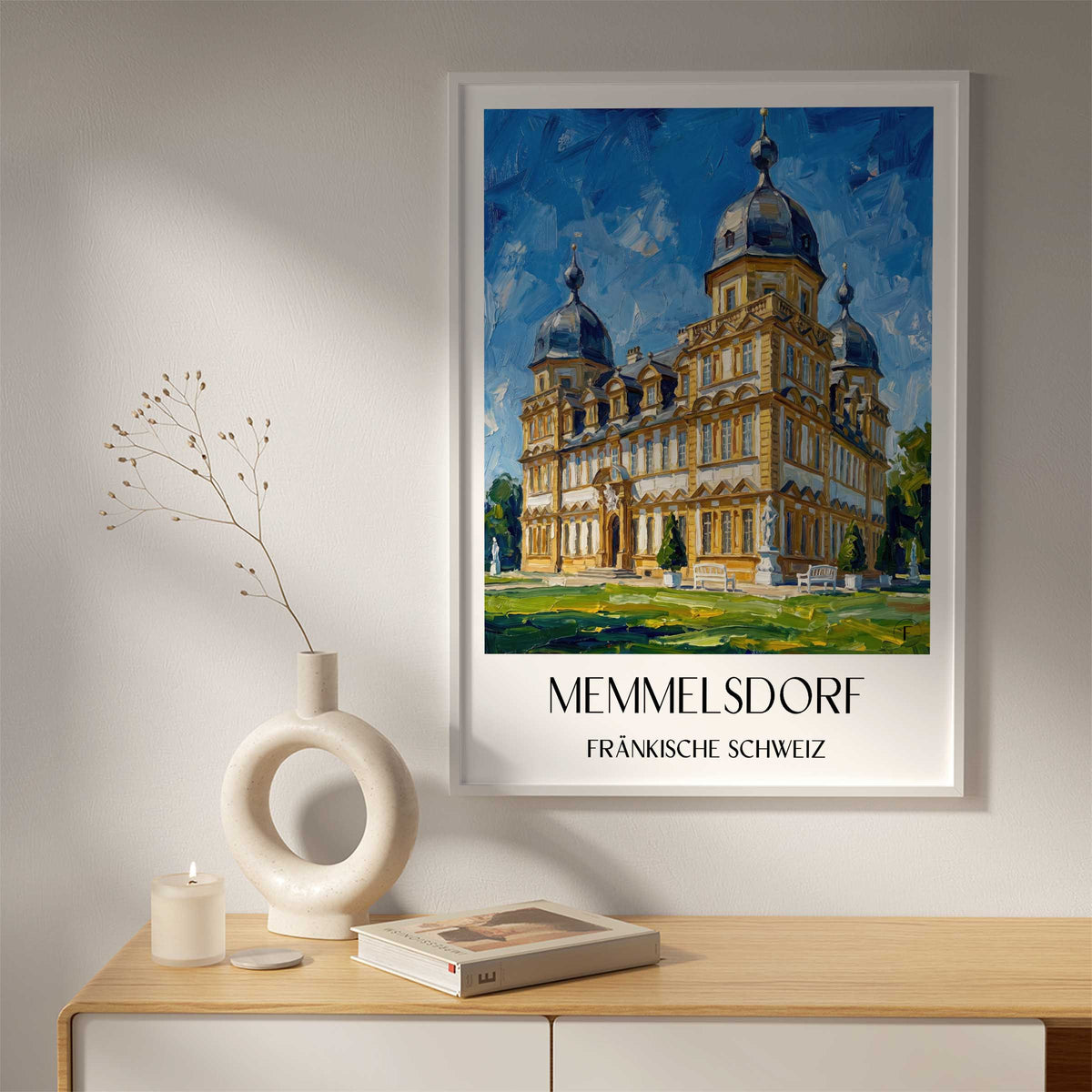 memmelsdorf-fränkische-schweiz-deutschland-poster-oil-painting-oelgemaelde