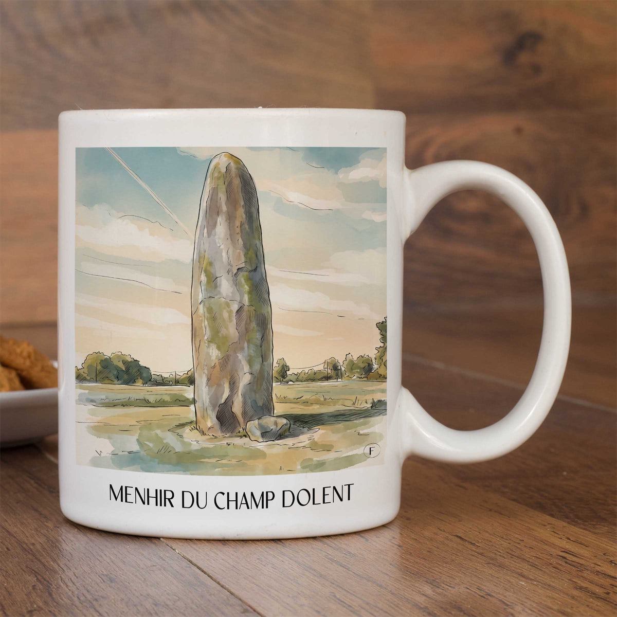 menhir-du-champ-dolent-dol-de-bretagne-frankreich-kaffeebecher-aquarell