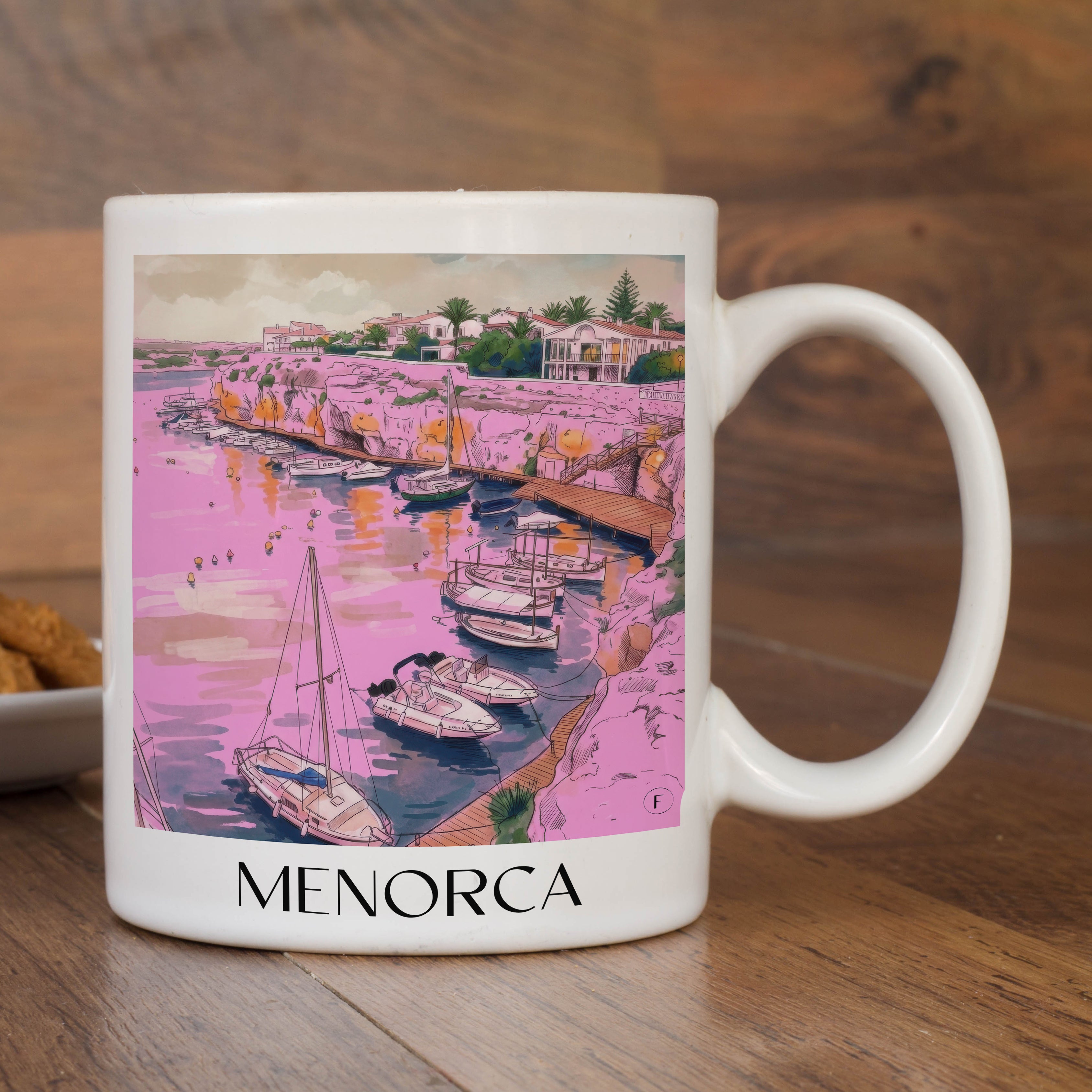 menorca--spanien-spanien-kaffeebecher-aquarell-pink-rosa